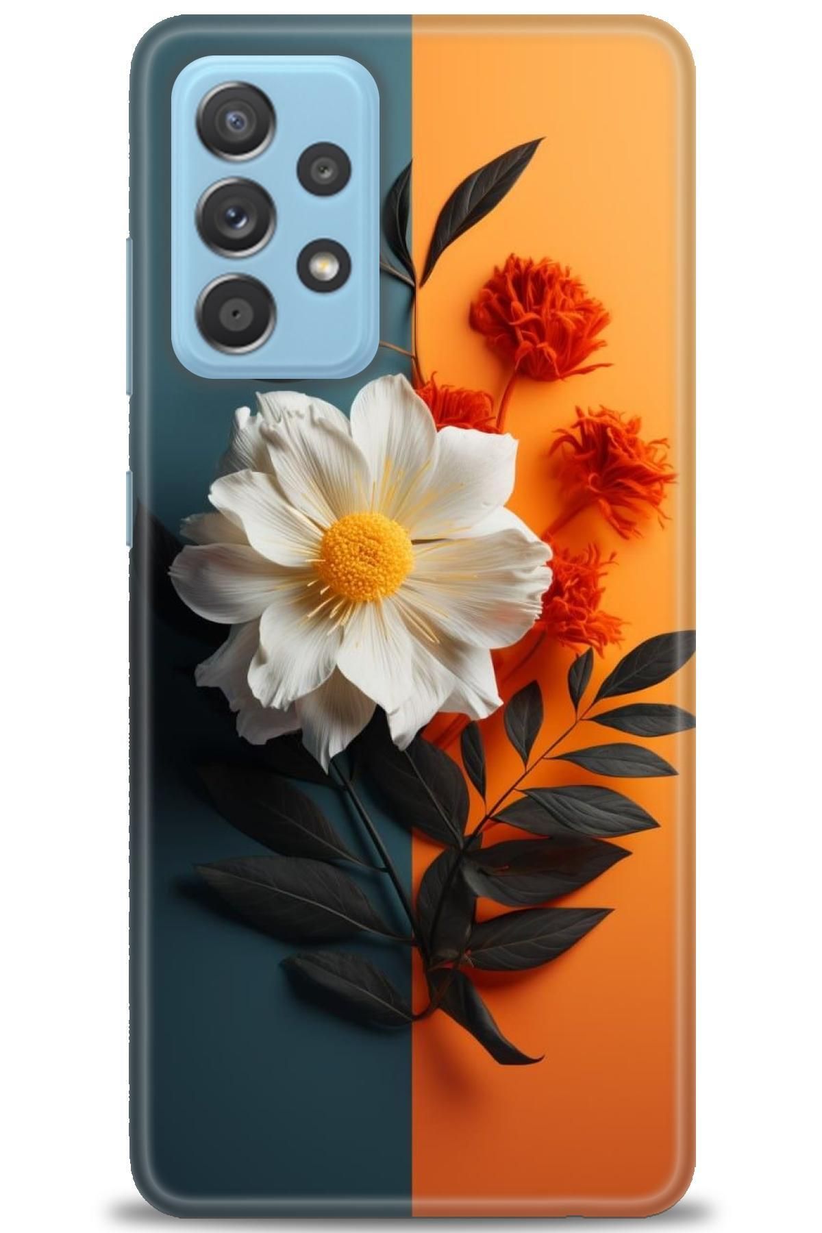 CooperTech Samsung Galaxy A72 İle Uyumlu HD Baskılı Desenli Silikon Kılıf - 971
