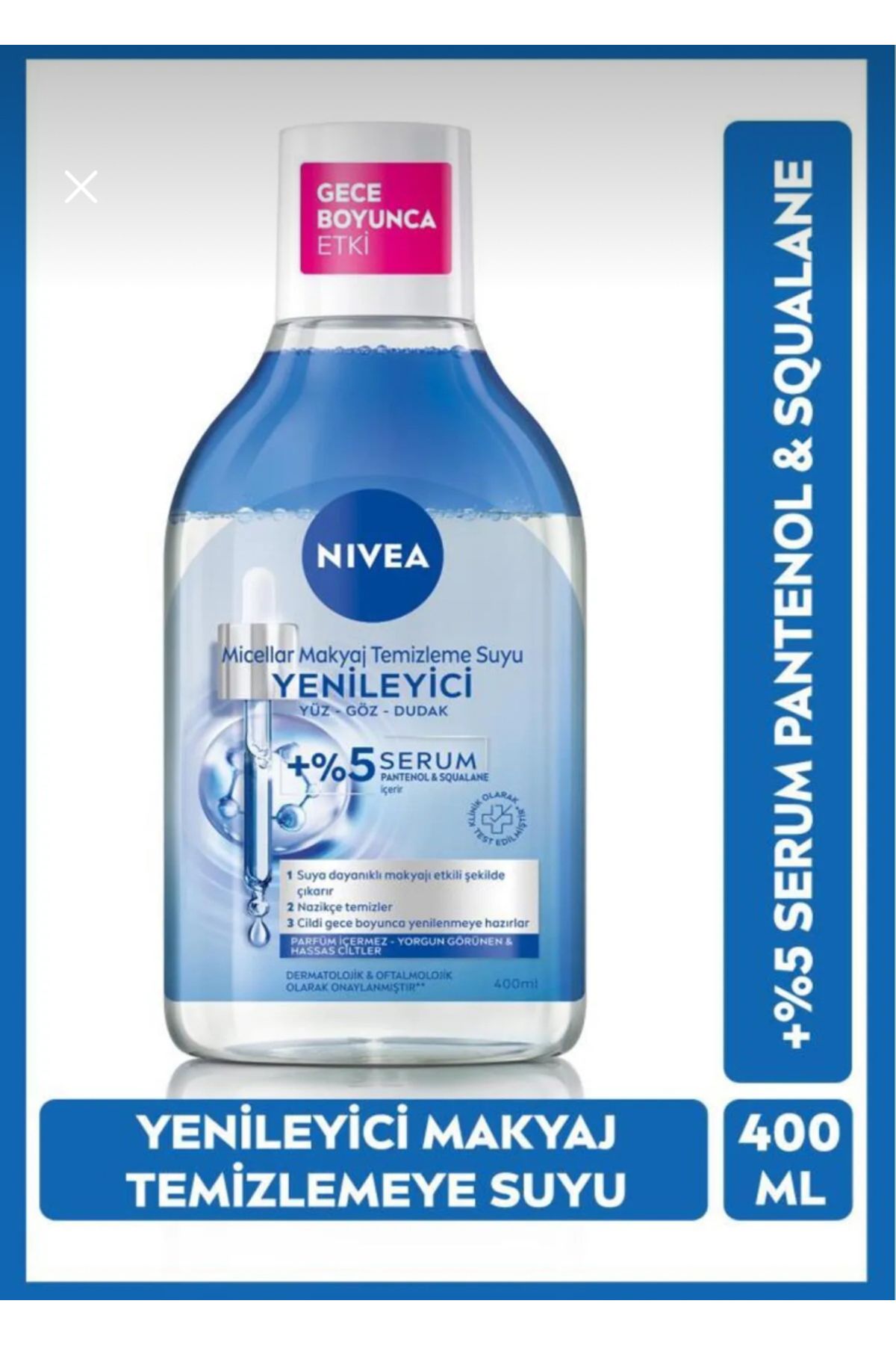Neutrogena Yenileyici Micellar Makyaj Temizleme Suyu 400ml, Serum İçerikli, Pantenol, Yorgun Görünen Ciltler