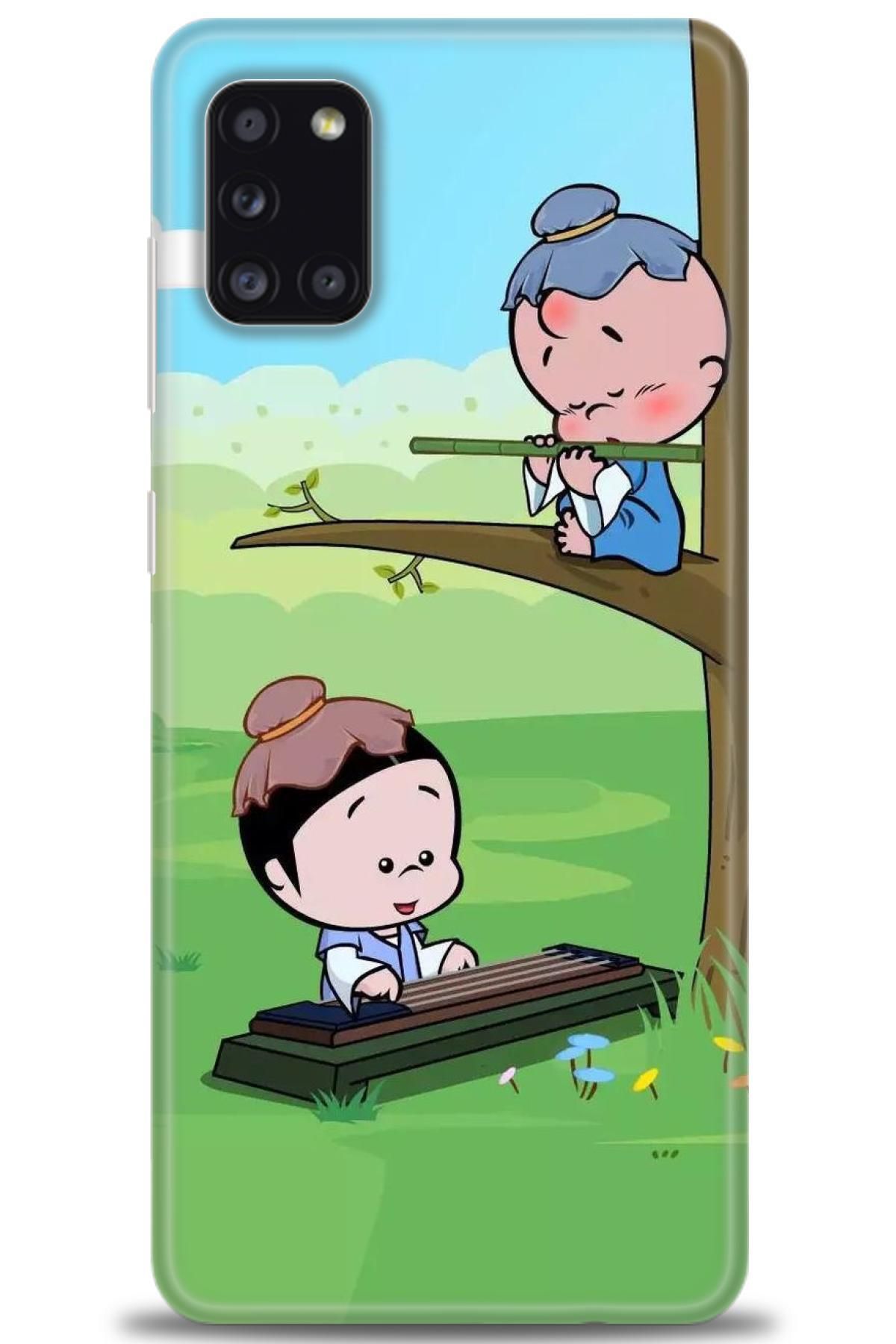 CooperTech Samsung Galaxy A31 İle Uyumlu HD Baskılı Desenli Silikon Kılıf - 656