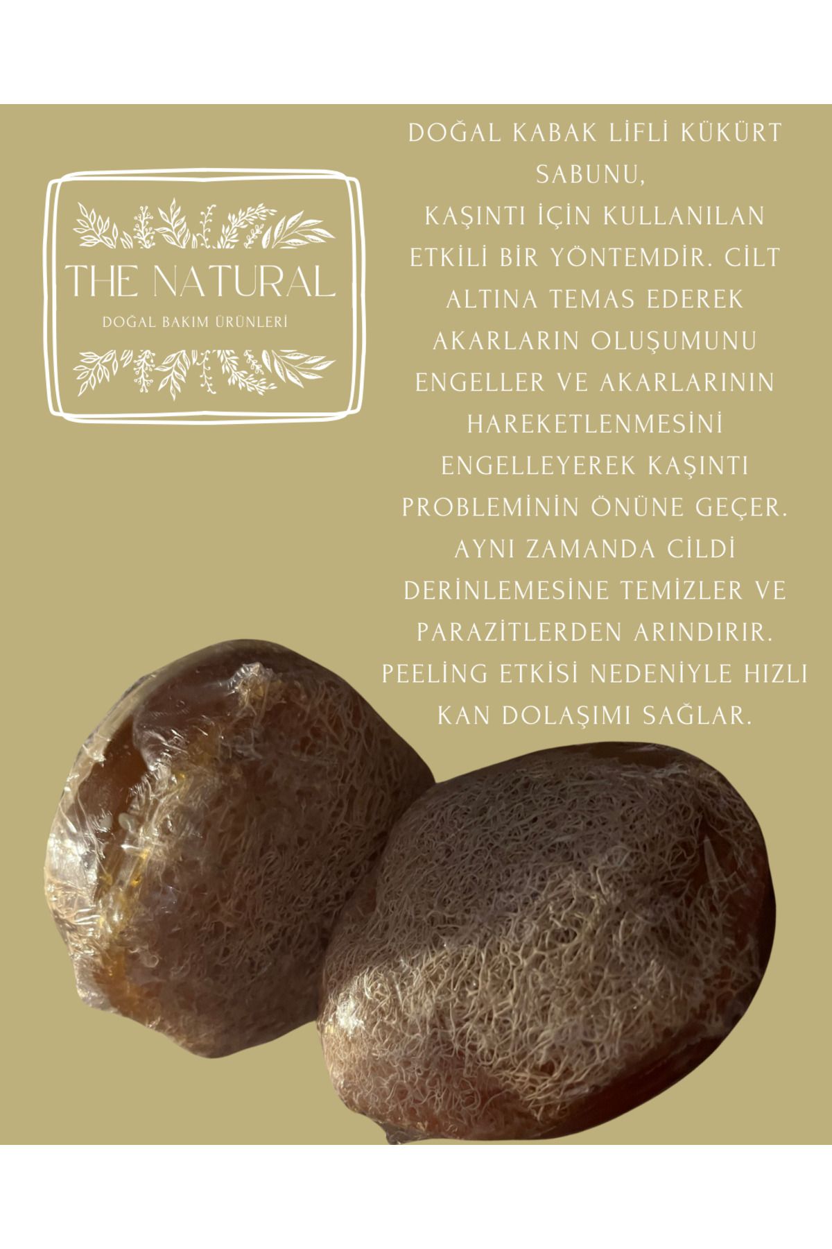 The Natural co Doğal Kabak Lifli Kükürt Sabun