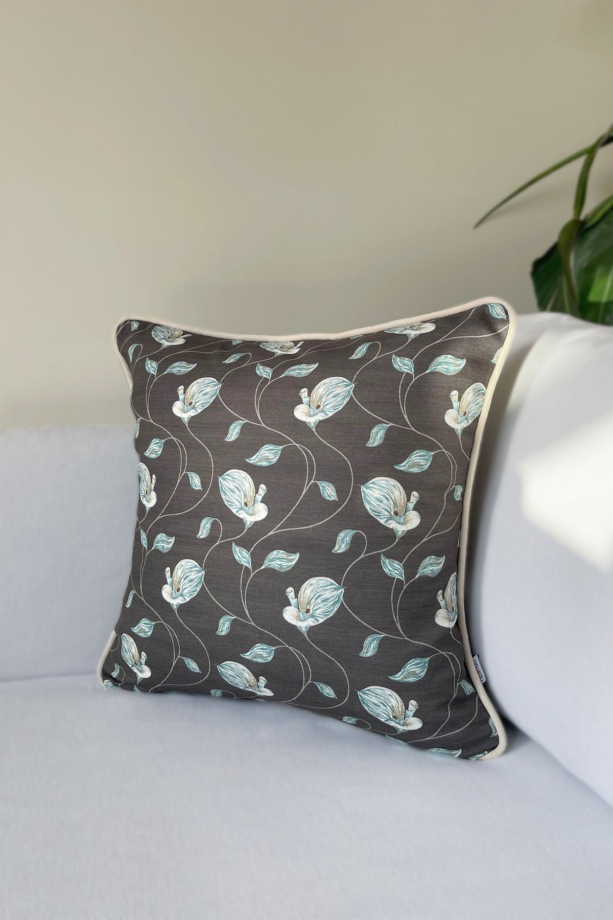 RİTMOHOME Vintage, Eskitme, Modern, Farmhouse, Iskandinav, Country, 50x50 Dekoratif Yastık(İÇİ DOLGULU)