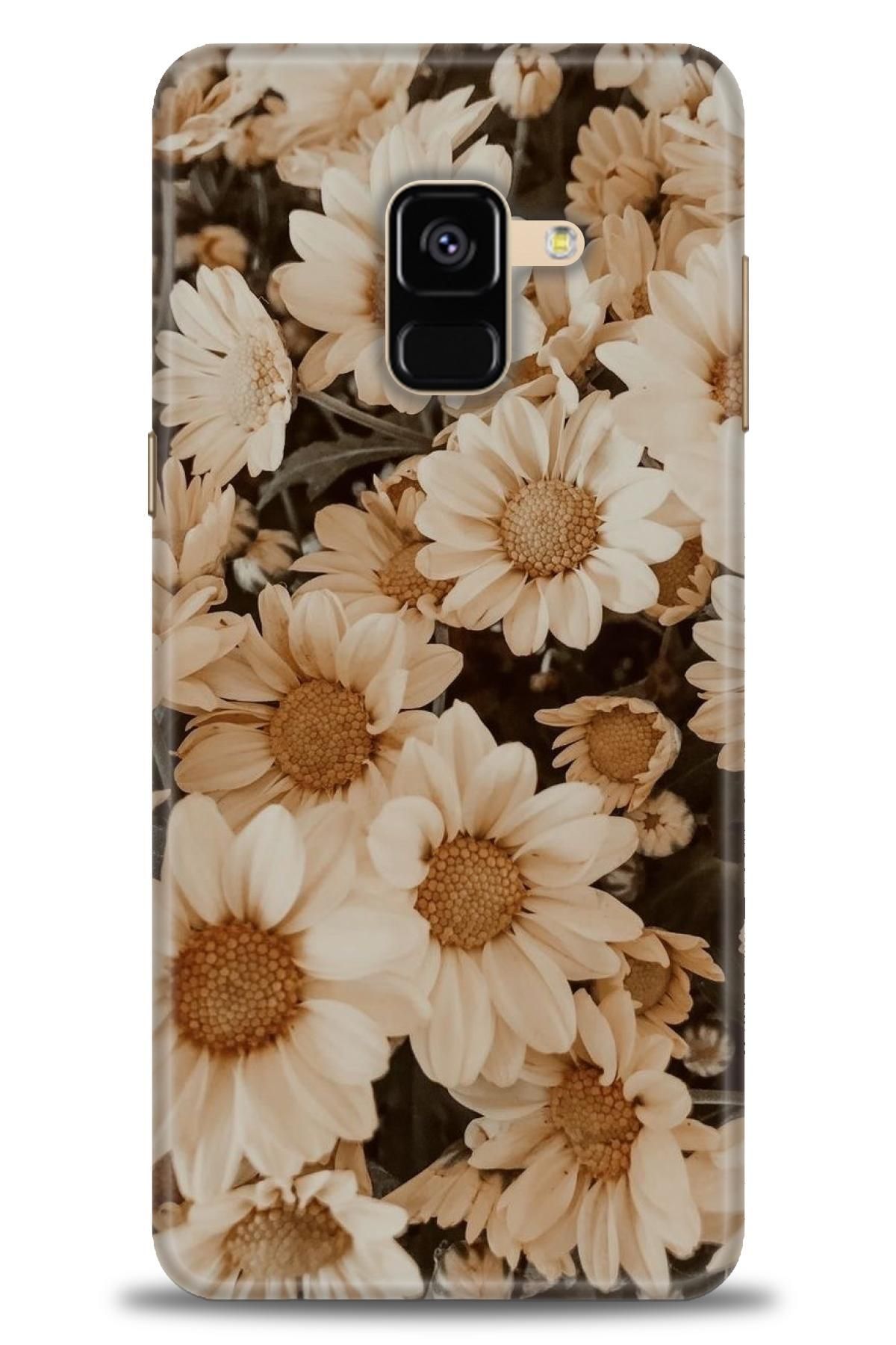 CooperTech Samsung Galaxy A8 2018 İle Uyumlu HD Baskılı Desenli Silikon Kılıf - 53