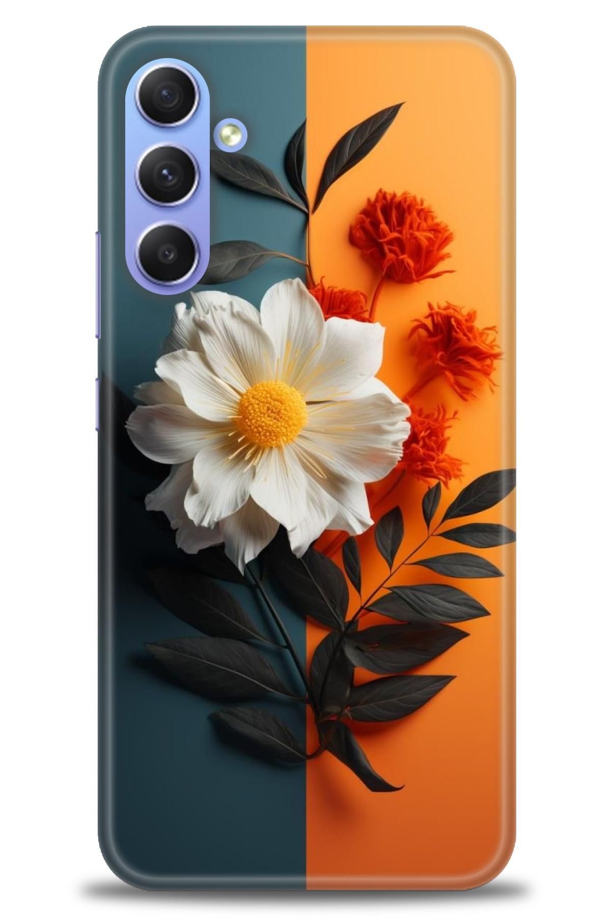 CooperTech Samsung Galaxy A34 İle Uyumlu HD Baskılı Desenli Silikon Kılıf - 971