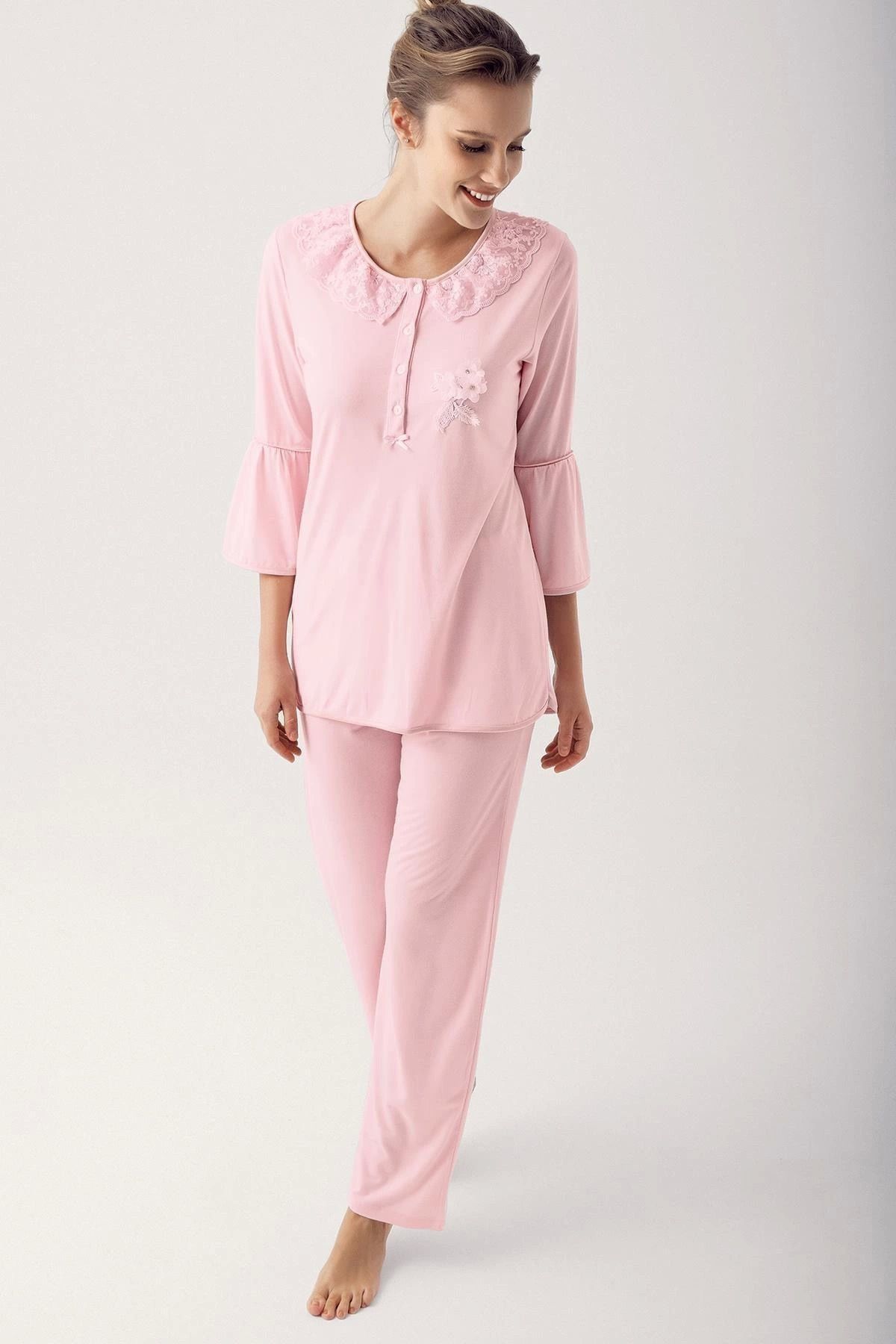 Moda Şahsenem 14200 Uzun Kol Pijama Takımı