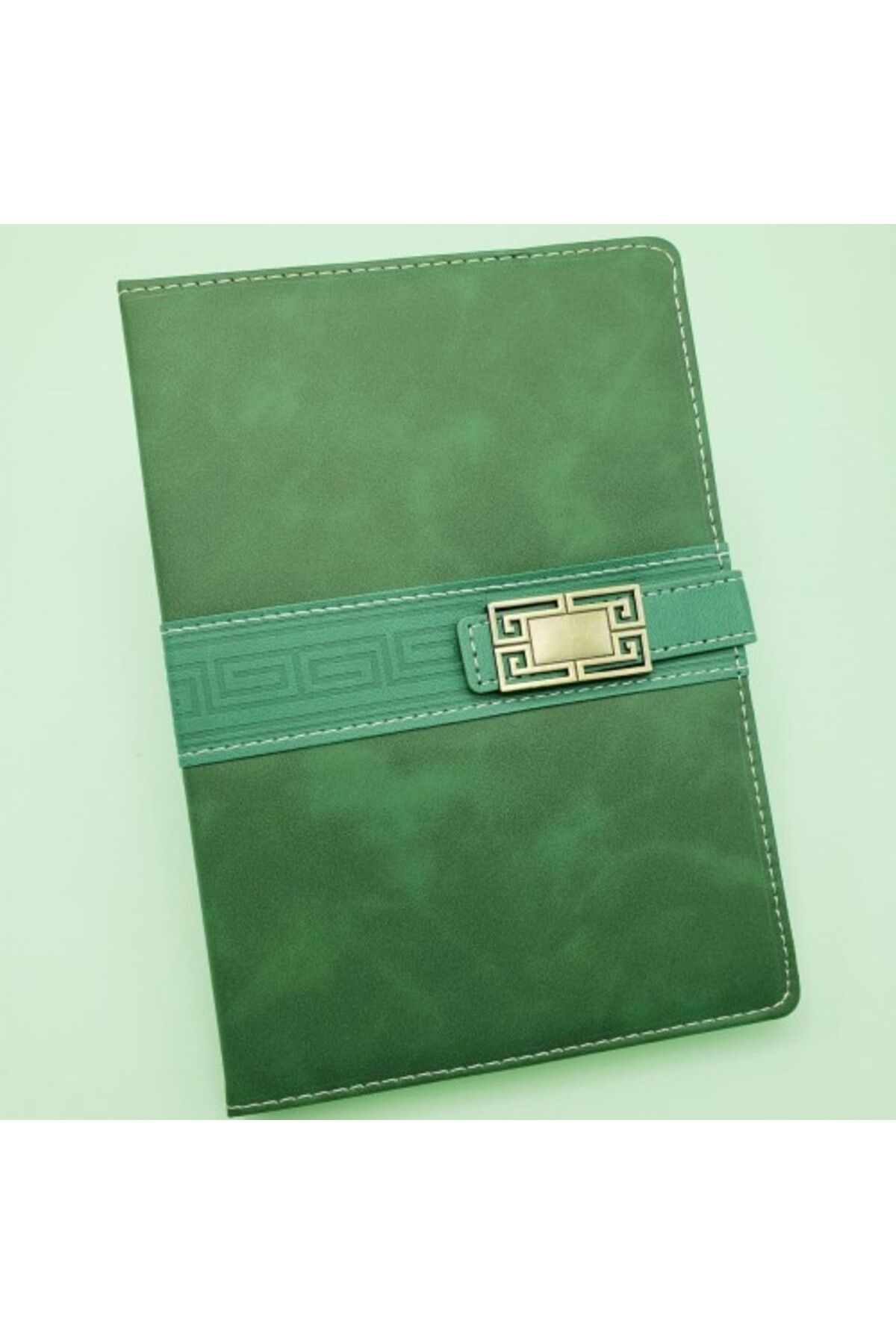 Mu Art Ahşap Tarihsiz Ajanda Defter Yeşil Renk