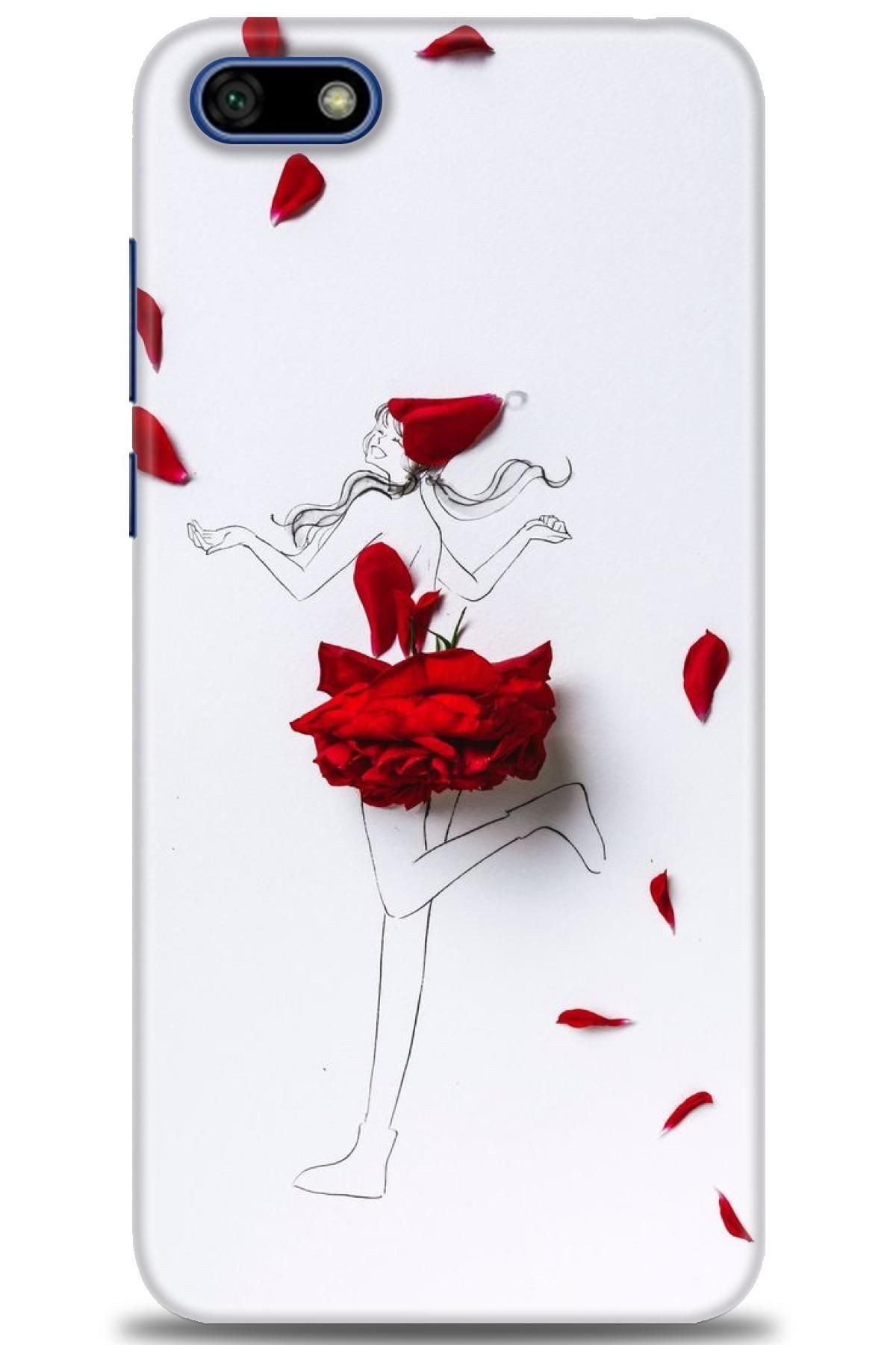 CooperTech Huawei Y5 2018 İle Uyumlu HD Baskılı Silikon Kılıf - 735