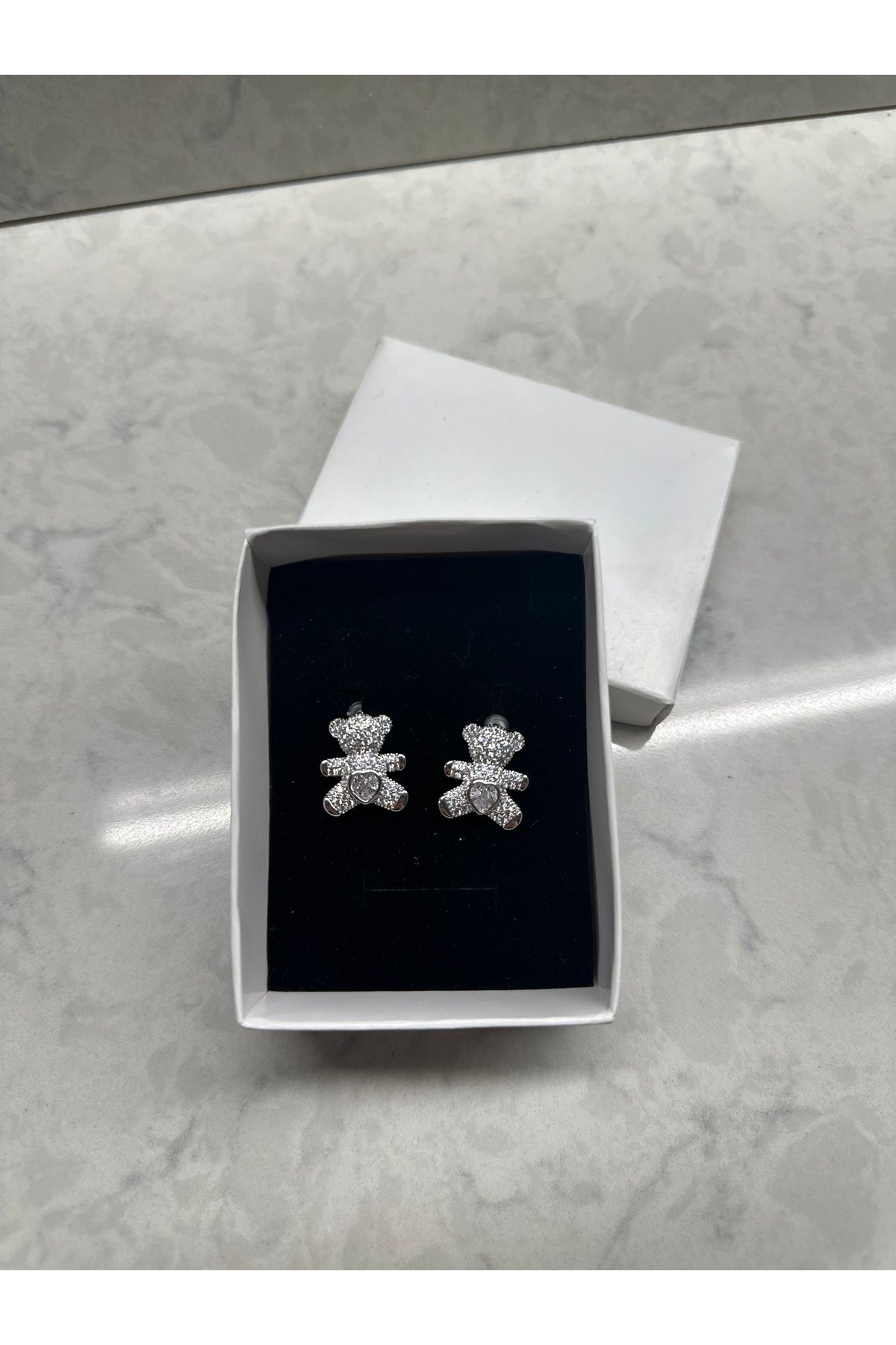 Shop west Ayıcıklı Gümüş Küpe