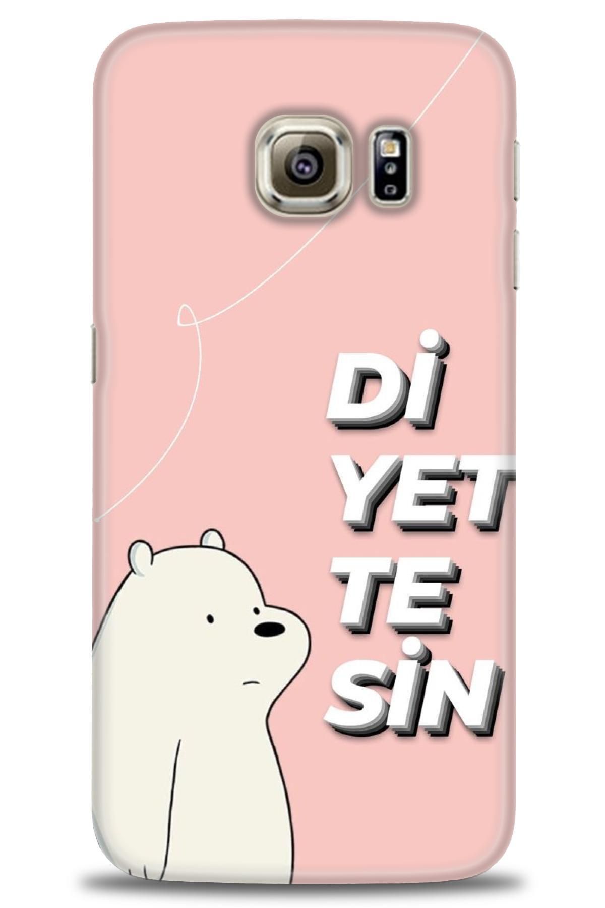 CooperTech Samsung Galaxy S6 Edge İle Uyumlu HD Baskılı Desenli Silikon Kılıf - 205