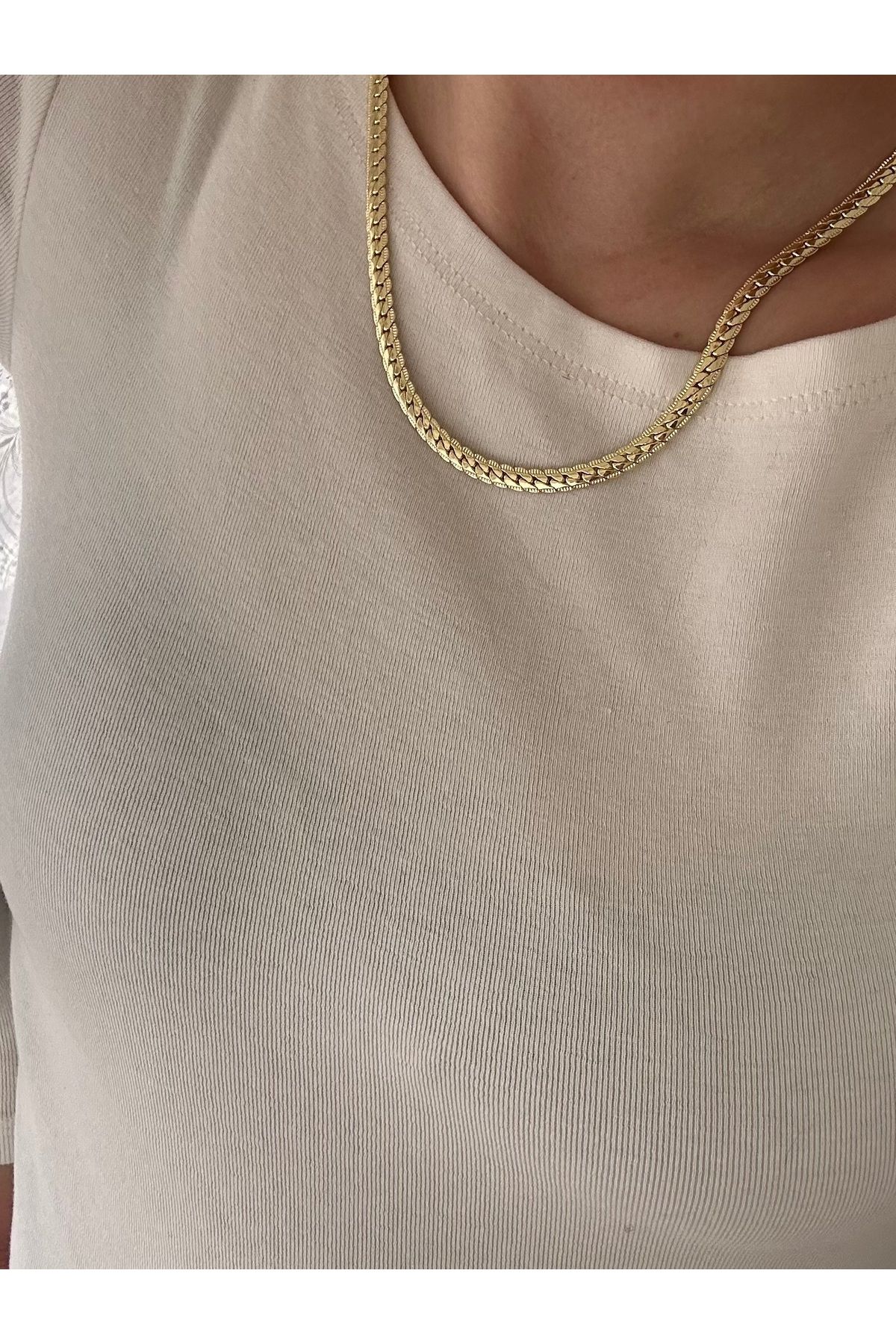 YENGEÇ Kuyumcu Model İtalyan Balık Sırtı Kolye