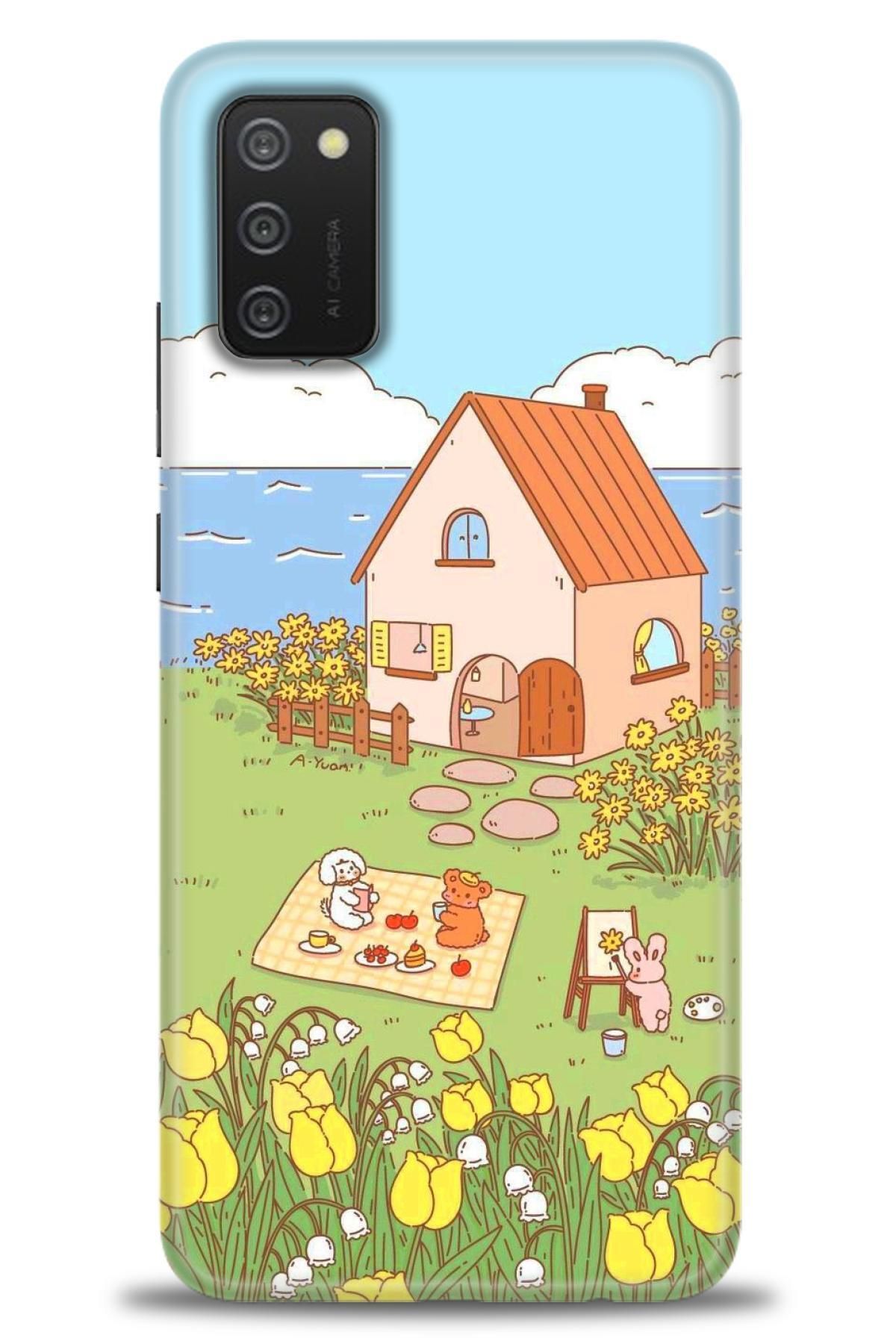 CooperTech Samsung Galaxy A03S İle Uyumlu HD Baskılı Desenli Silikon Kılıf - 827