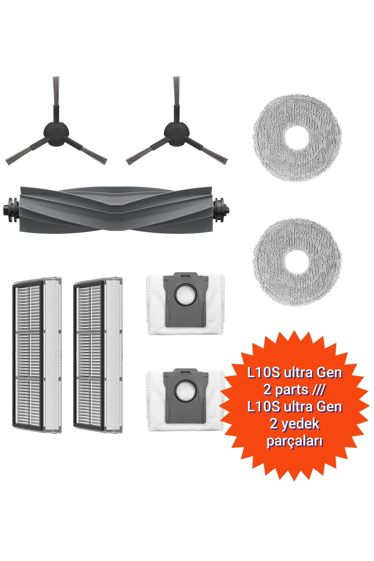 LİN GRUP Dreame L10S ultra Gen 2 RLL32SE modeli uyumlu yedek parça seti