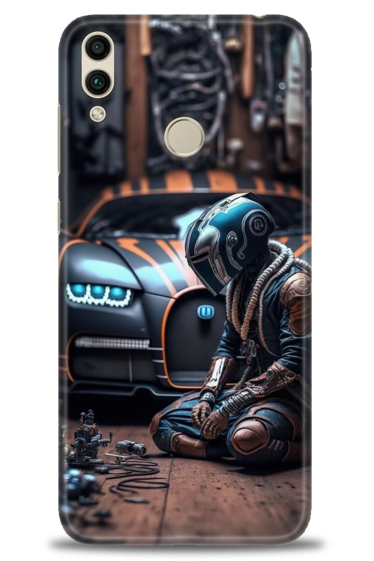 CooperTech Huawei Honor 8C İle Uyumlu HD Baskılı Silikon Kılıf - 984