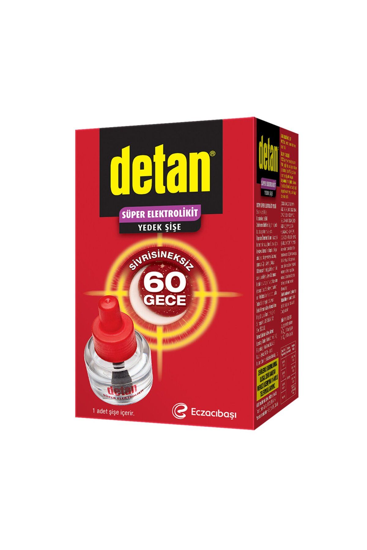 Detan Sivrisineksiz 60 Gece Elektrolikit Yedek