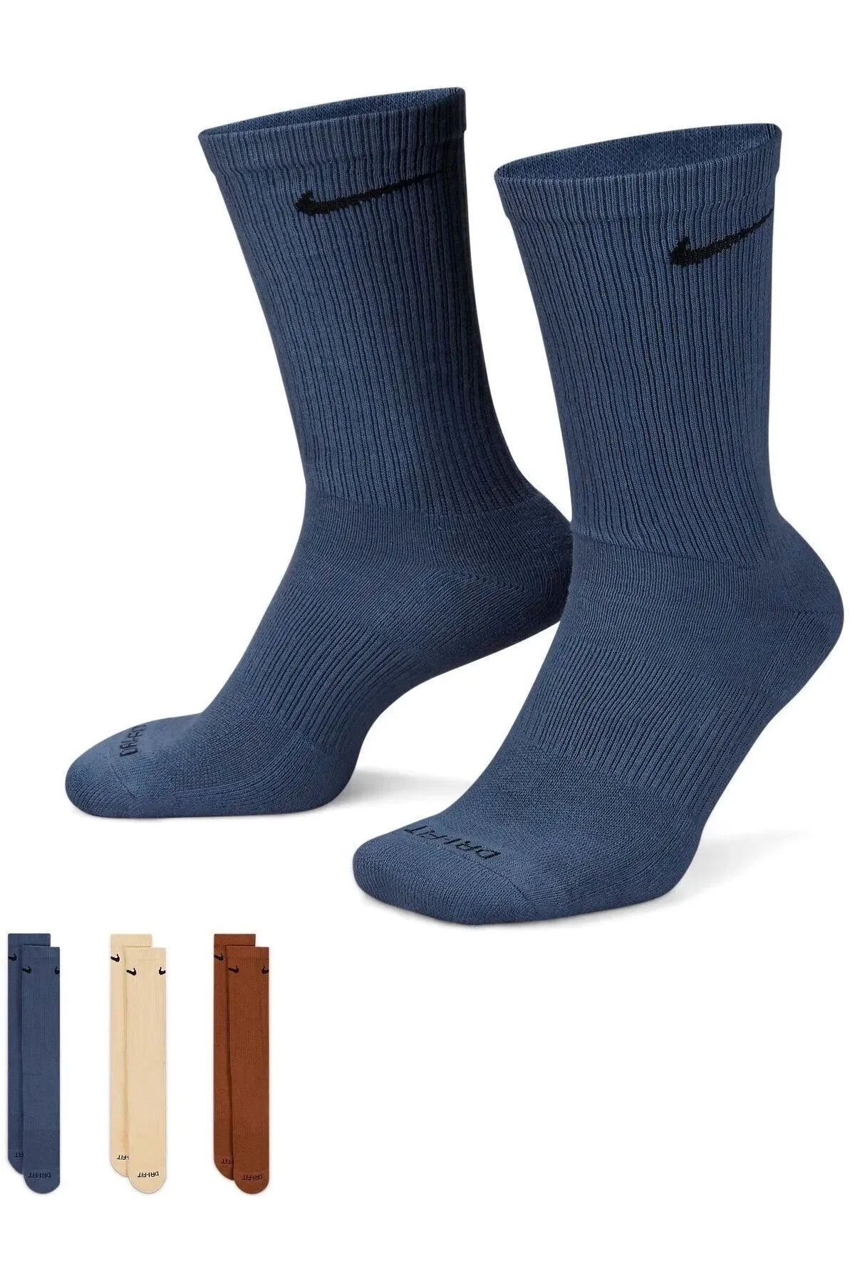 Nike Dri-Fit Everday Plus Cotton 3 lü Spor Çorap