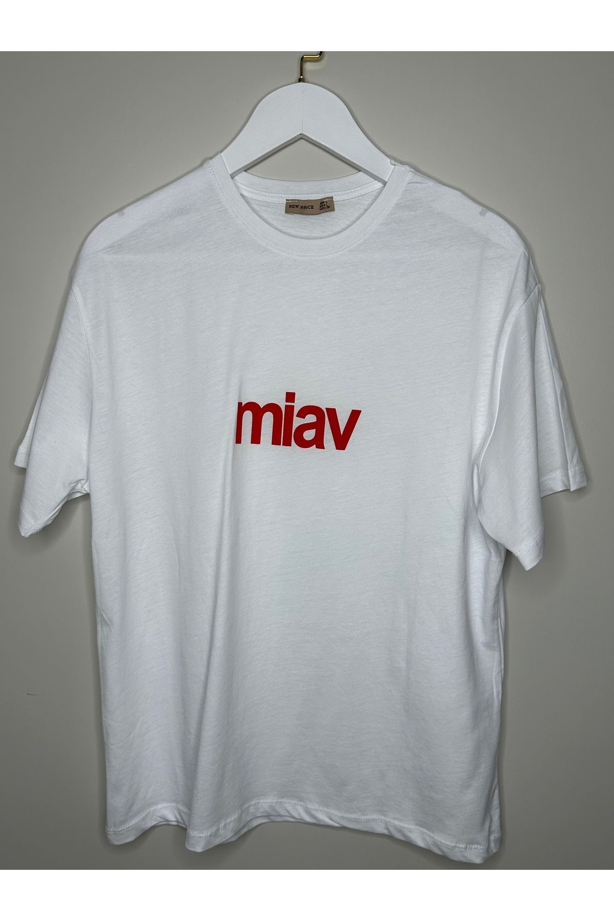 NEW NOCE Miav yazılı T-shirt