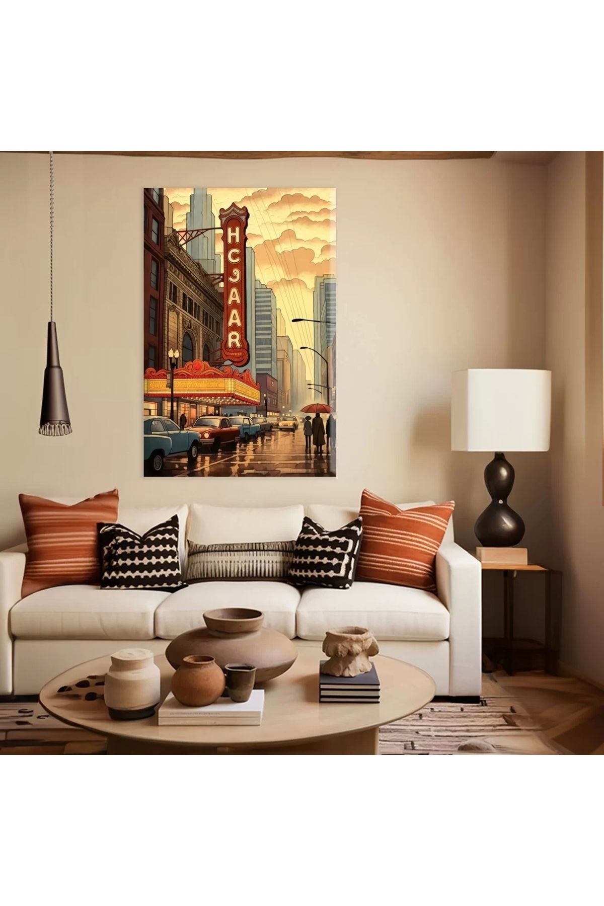 VOGLOO Chicago Tiyatrosu Kanvas Tablo