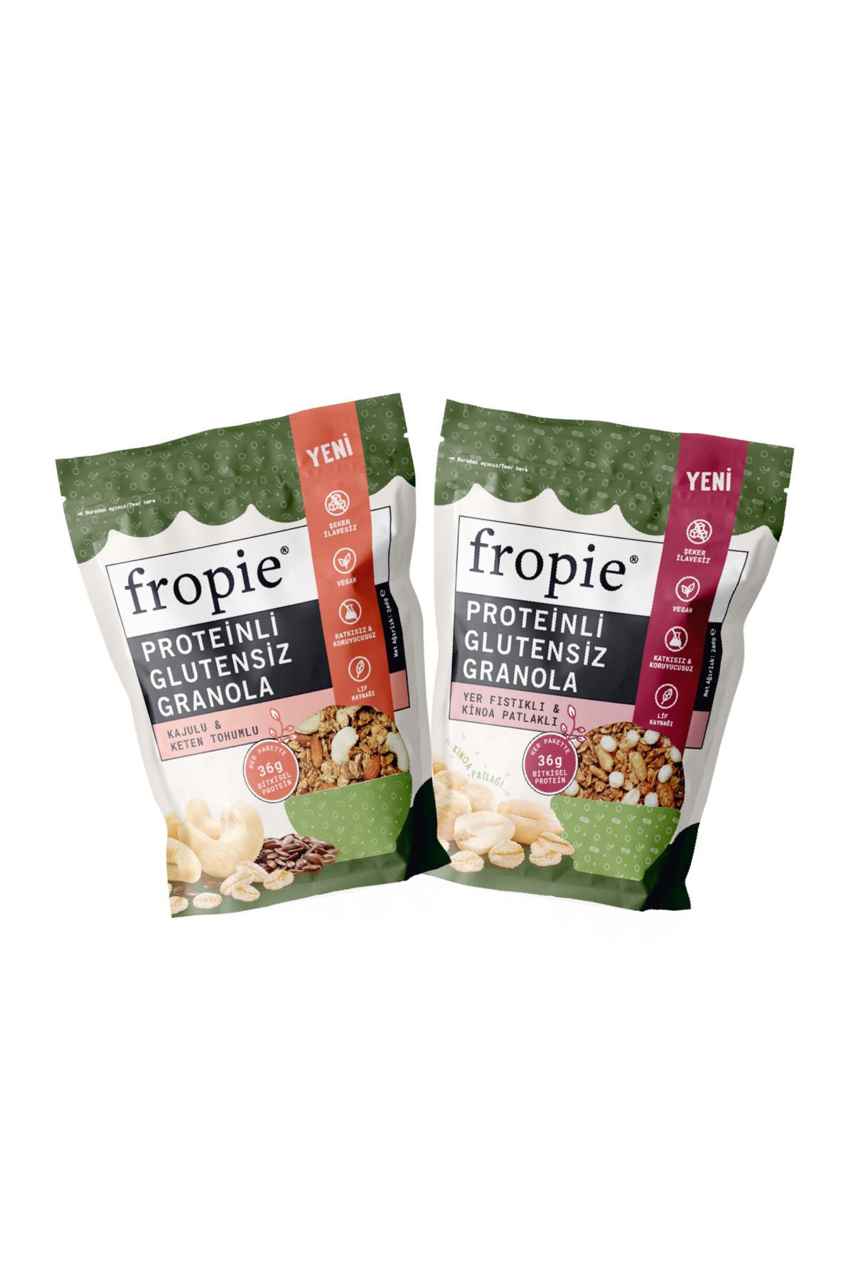 FROPİE Protein Granola Tanışma Paketi 240x2 gr