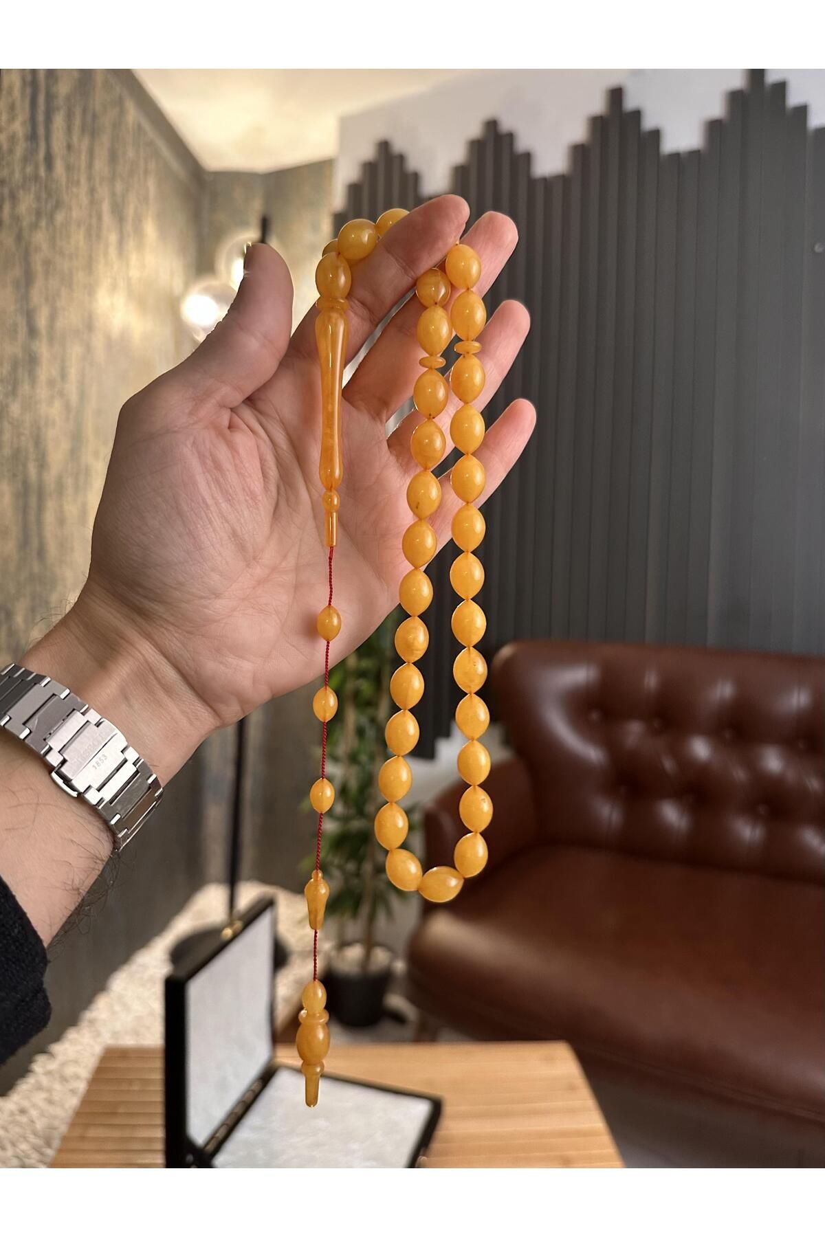 dergah tesbih-Üstad Şevket Canpolat High End Drop Amber 2