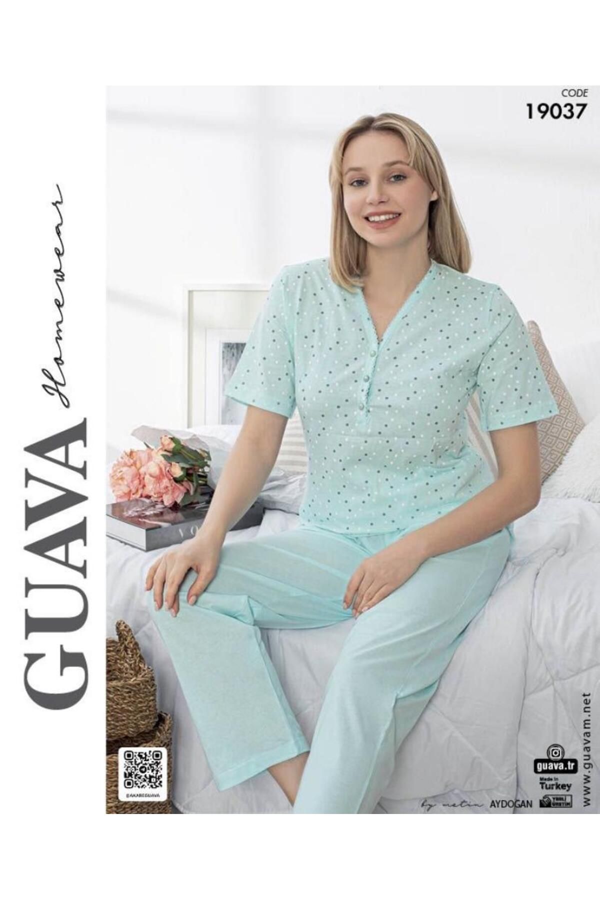 GUAVA+ GUAVA KISA KOLLU PİJAMA TAKIMI
