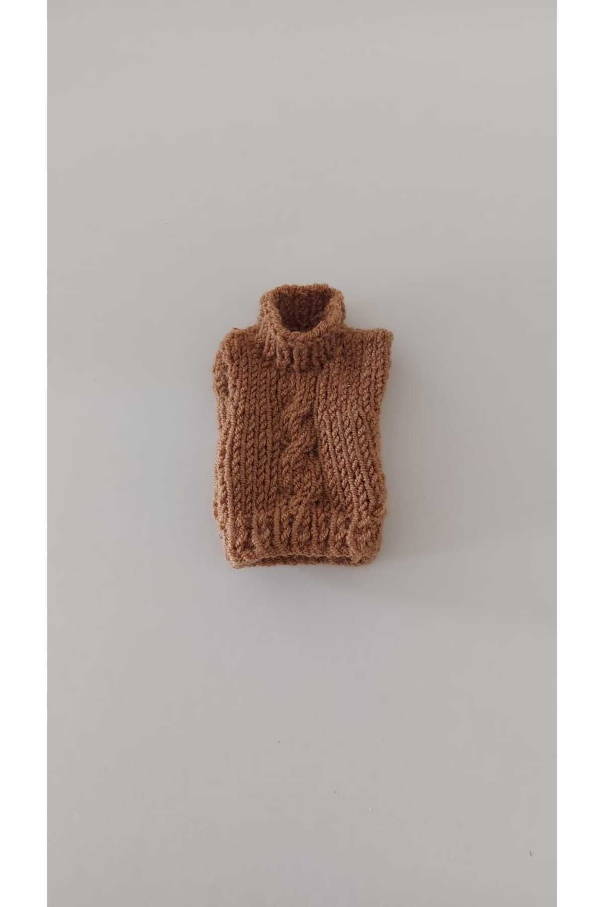 GiftlandCollection GiftLand Kahverengi El Örgüsü Minyatür Süveter Magnet