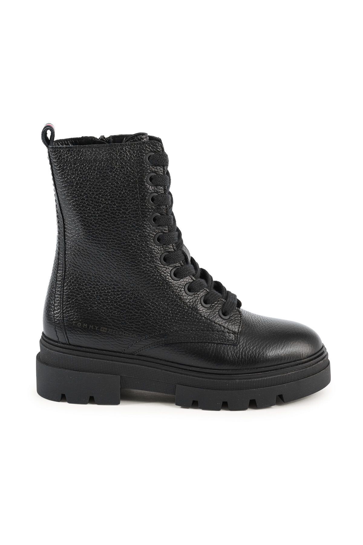 Tommy Hilfiger Damskie Czarne Buty Na Koturnie Z Gumową Podeszwą, Stylowe - Fw0fw06732-bds Kobieta - 36