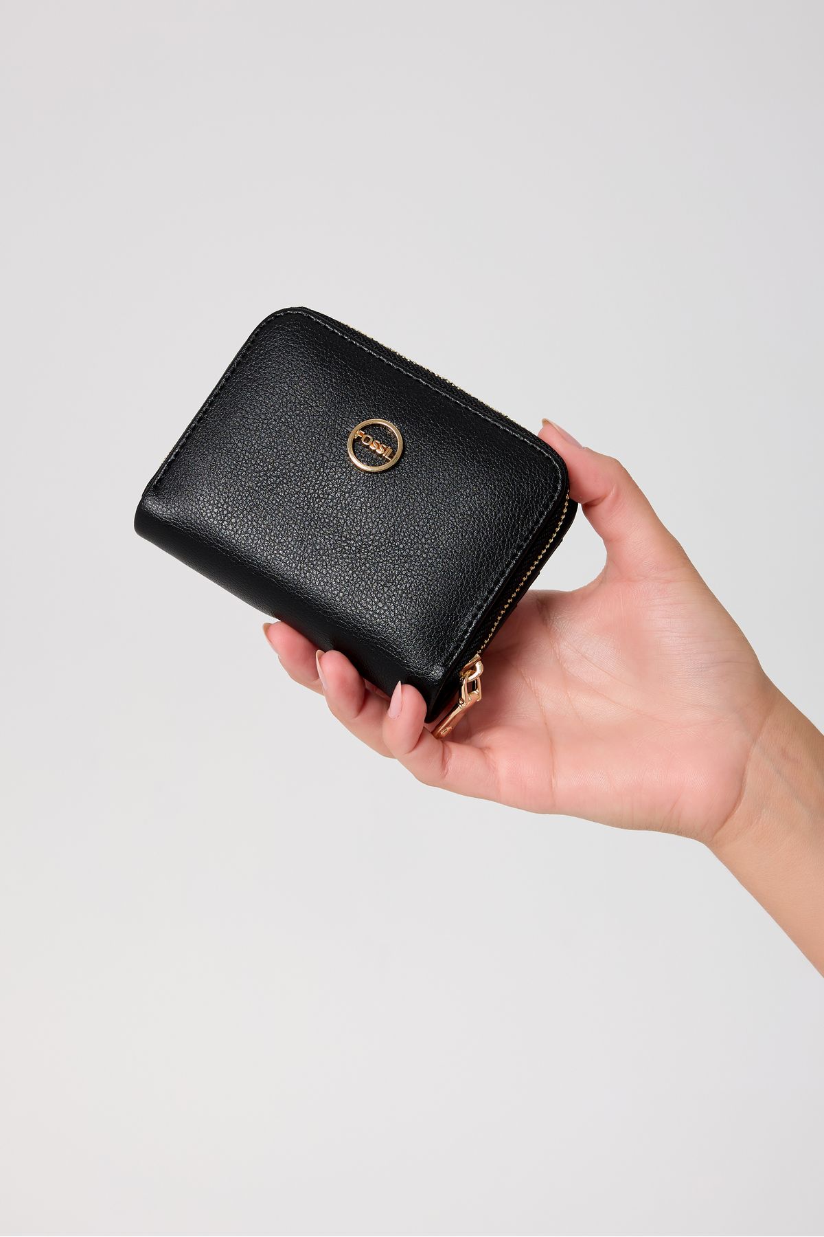 Fossil Czarna Damska Kopertówka, Portfel I Etui Na Karty 06fs25y09 Kobieta - One Size