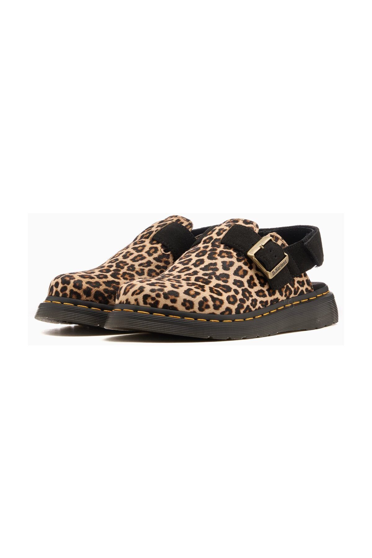 Dr. Martens Jorge Ii Jasnobrązowy+czarny Mini Lampart Plamka Włosy Na+eh Zamsz Unisex - 38