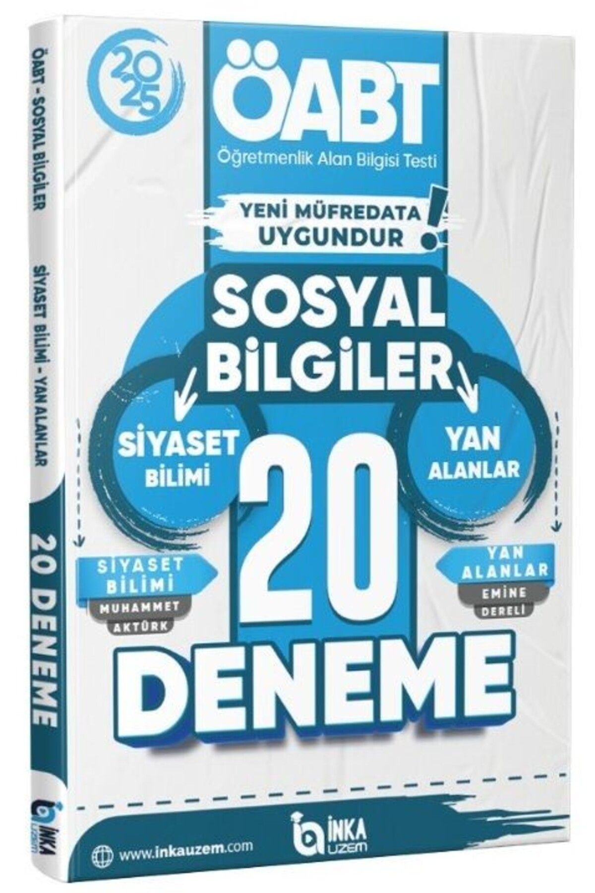 Dizgi Kitap 2025 ÖABT MEB AGS Sosyal Bilgiler Öğretmenliği Siyaset Bilimi Yan Dallar 20 Deneme Çözümlü İnka
