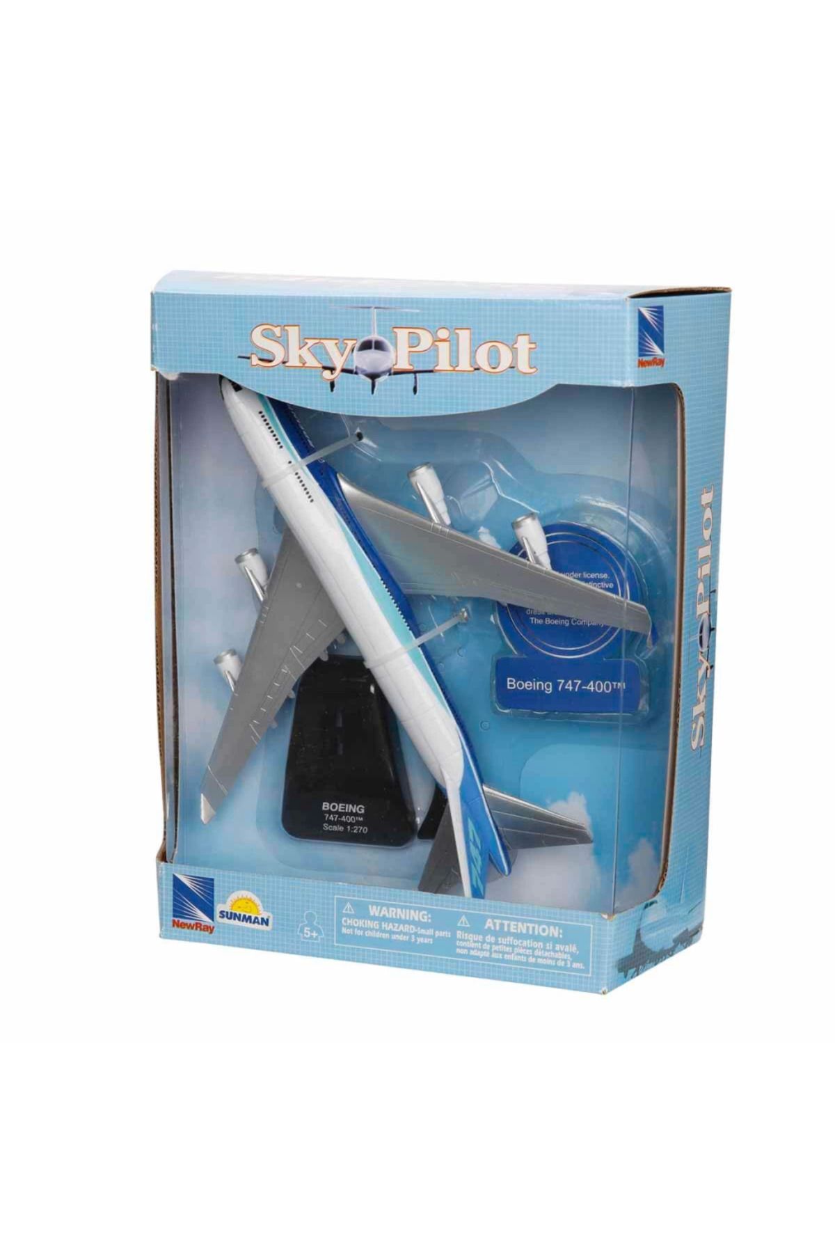 MR RZN STORE 1:240/1:270 Sky Pilot Boeing Model Yolcu Uçağı