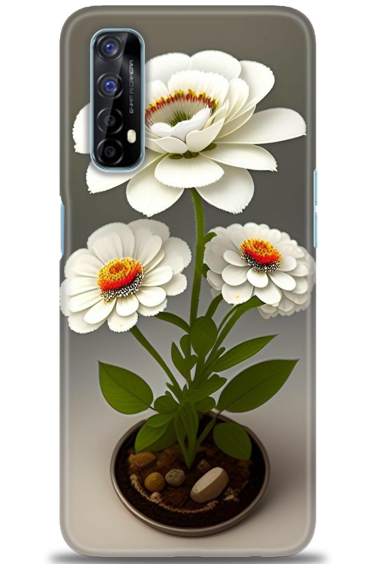 realme 7 İle Uyumlu HD Baskılı Desenli Silikon Kılıf - 346