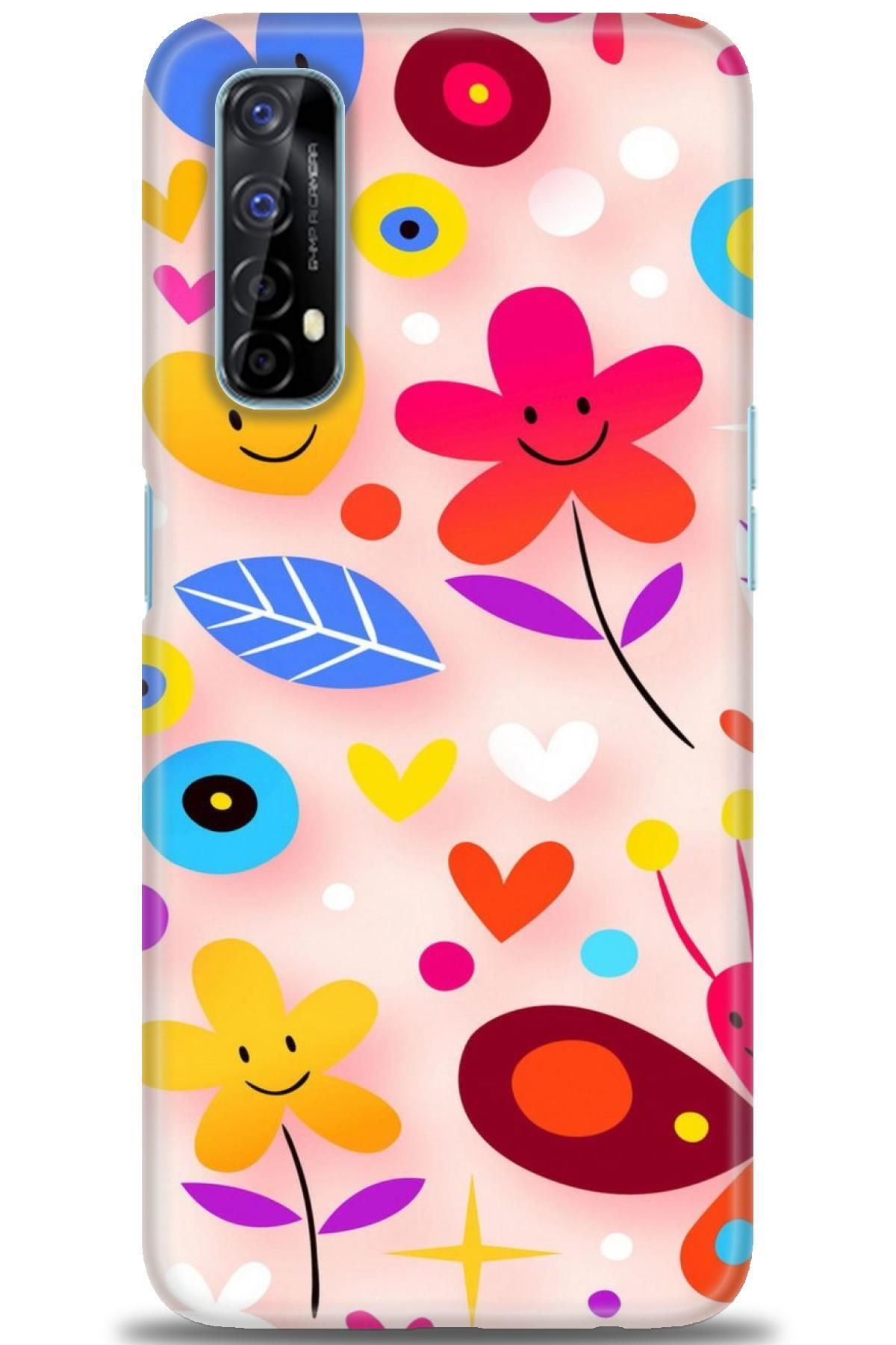 realme 7 İle Uyumlu HD Baskılı Desenli Silikon Kılıf - 819