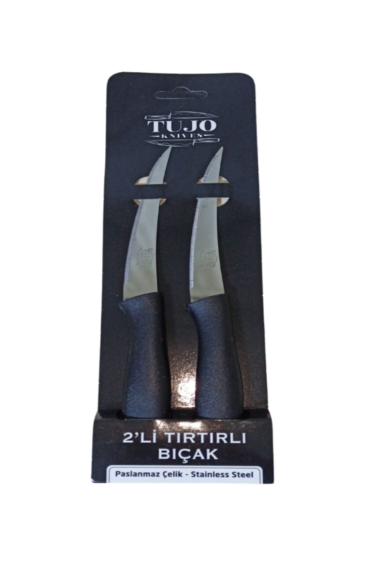 Tujo Knives 2'li Tırtırlı Bıçak Seti