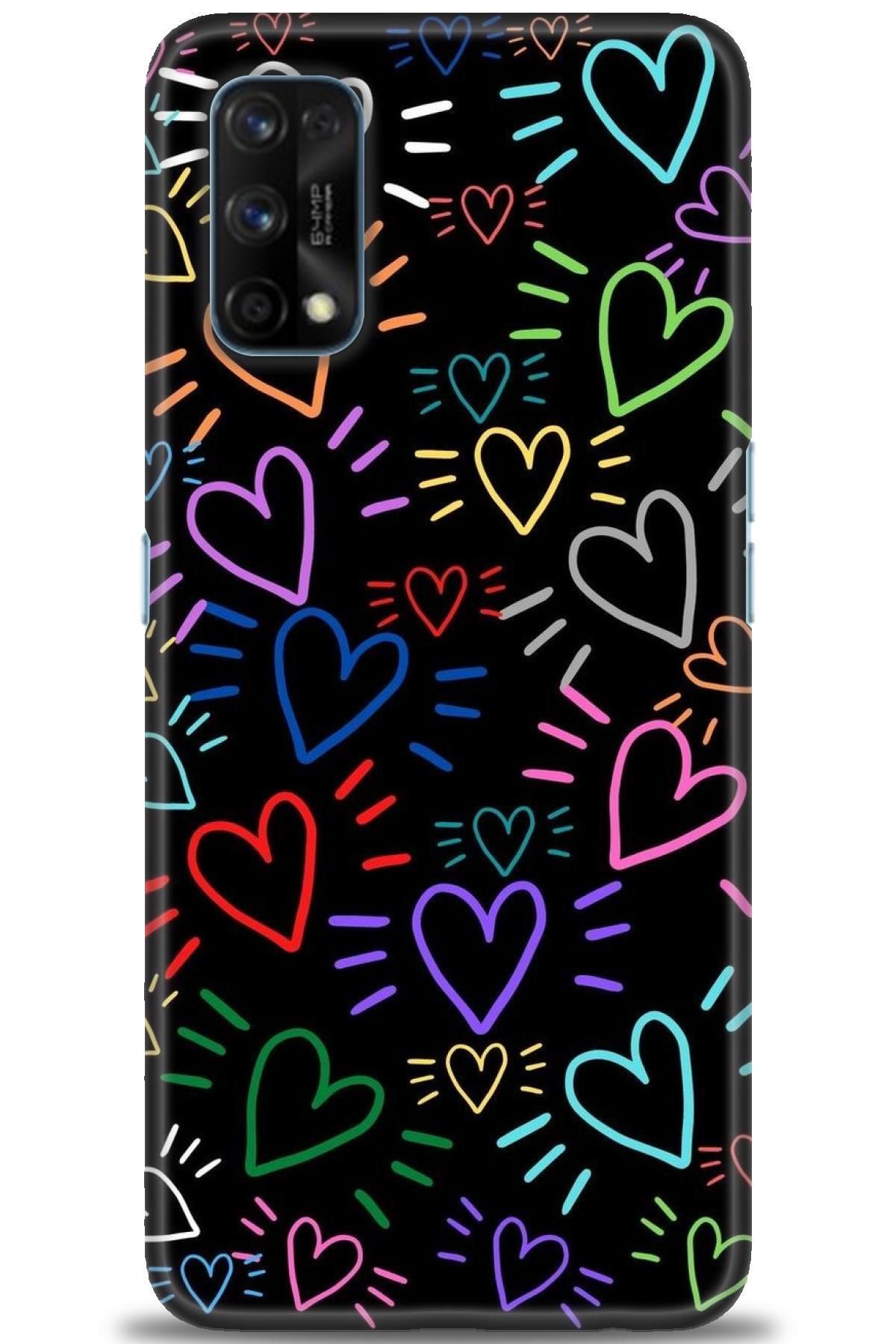 realme 7 Pro İle Uyumlu HD Baskılı Desenli Silikon Kılıf - 909
