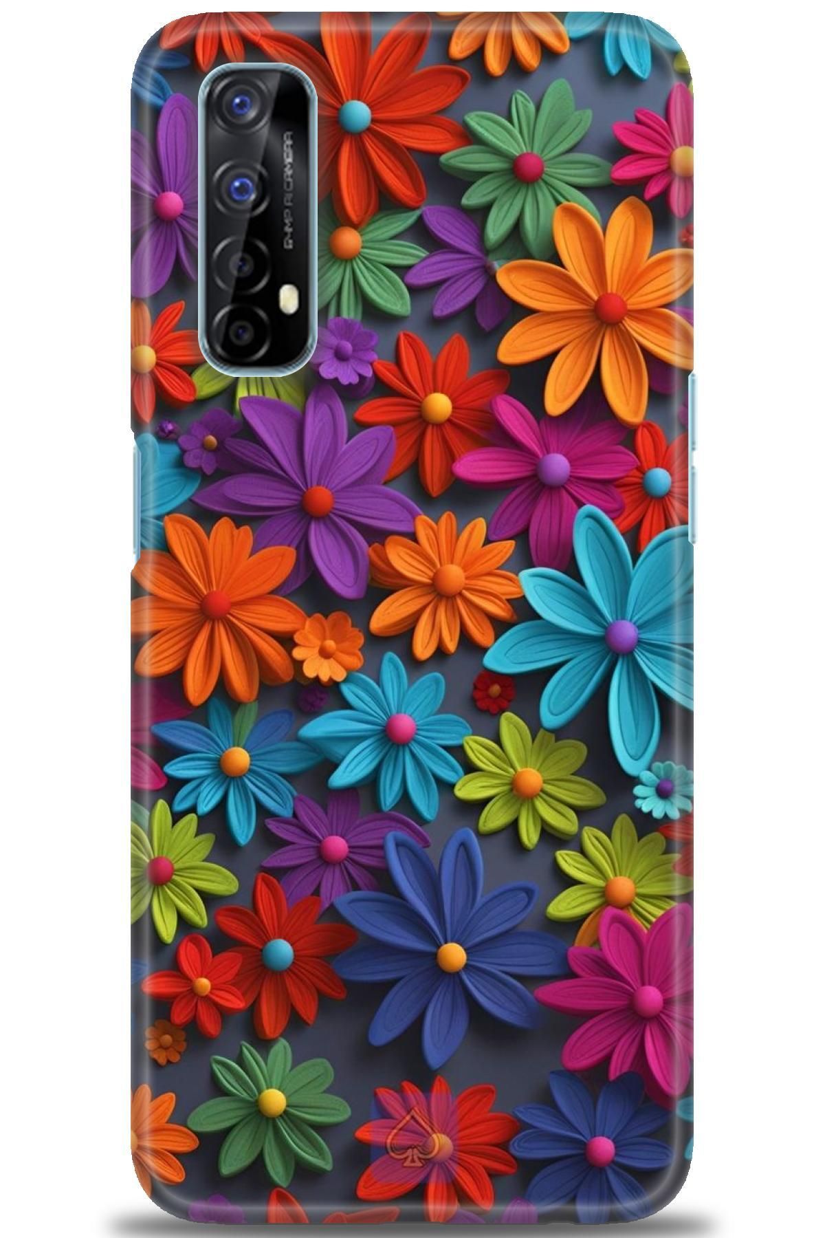 realme 7 İle Uyumlu HD Baskılı Desenli Silikon Kılıf - 315