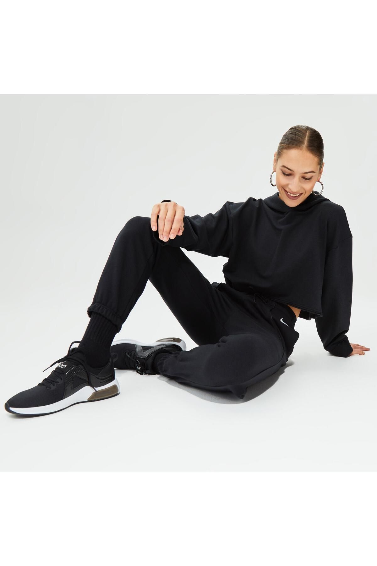 Nike W Nsw Air Flc Mr Jogger Kadın Siyah Günlük Stil Eşofman Altı DQ6563-010