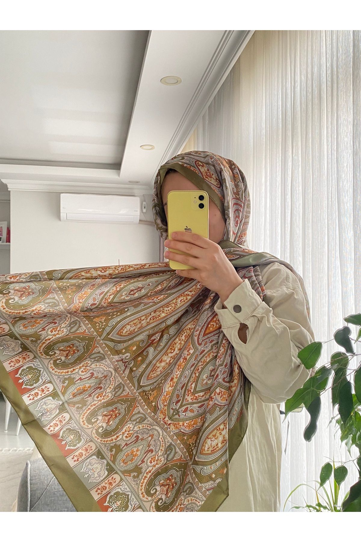 EFSA SCARF Etnik Desen Vual Şal