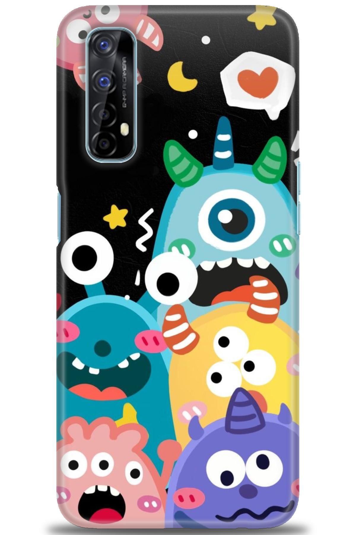 realme 7 İle Uyumlu HD Baskılı Desenli Silikon Kılıf - 876