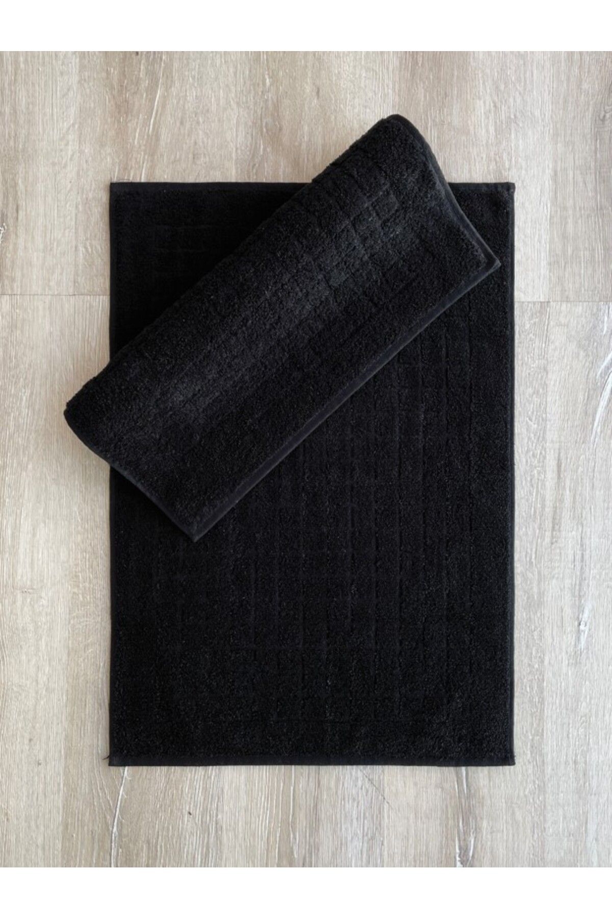 OEM Jakarlı Paspas Seti Kare Siyah 2li 50x70
