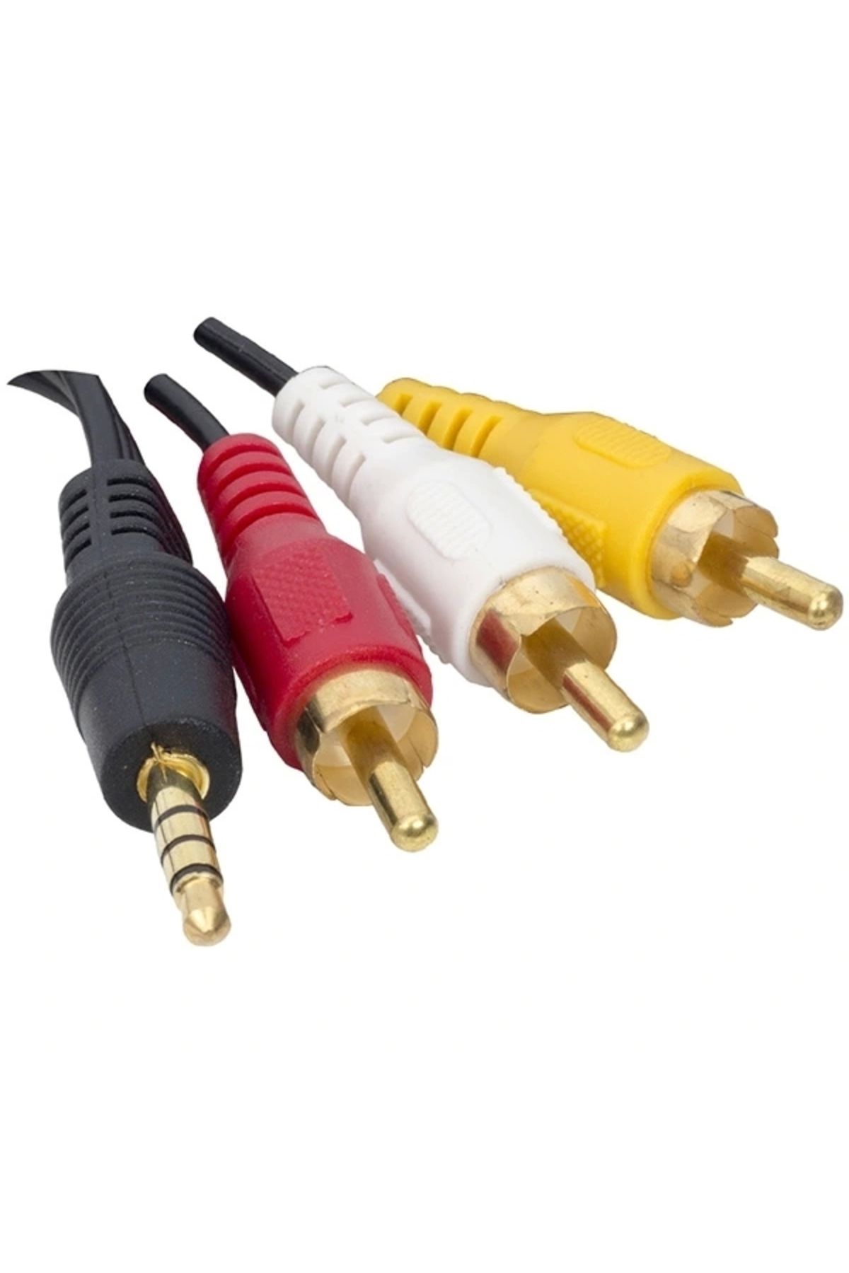 STOREMAX UYDU ALICISI AV KABLO 3.5 MM ST E / 3 RCA KABLO 1.2 METRE UZUN JACK ELEKTROMER (5047)
