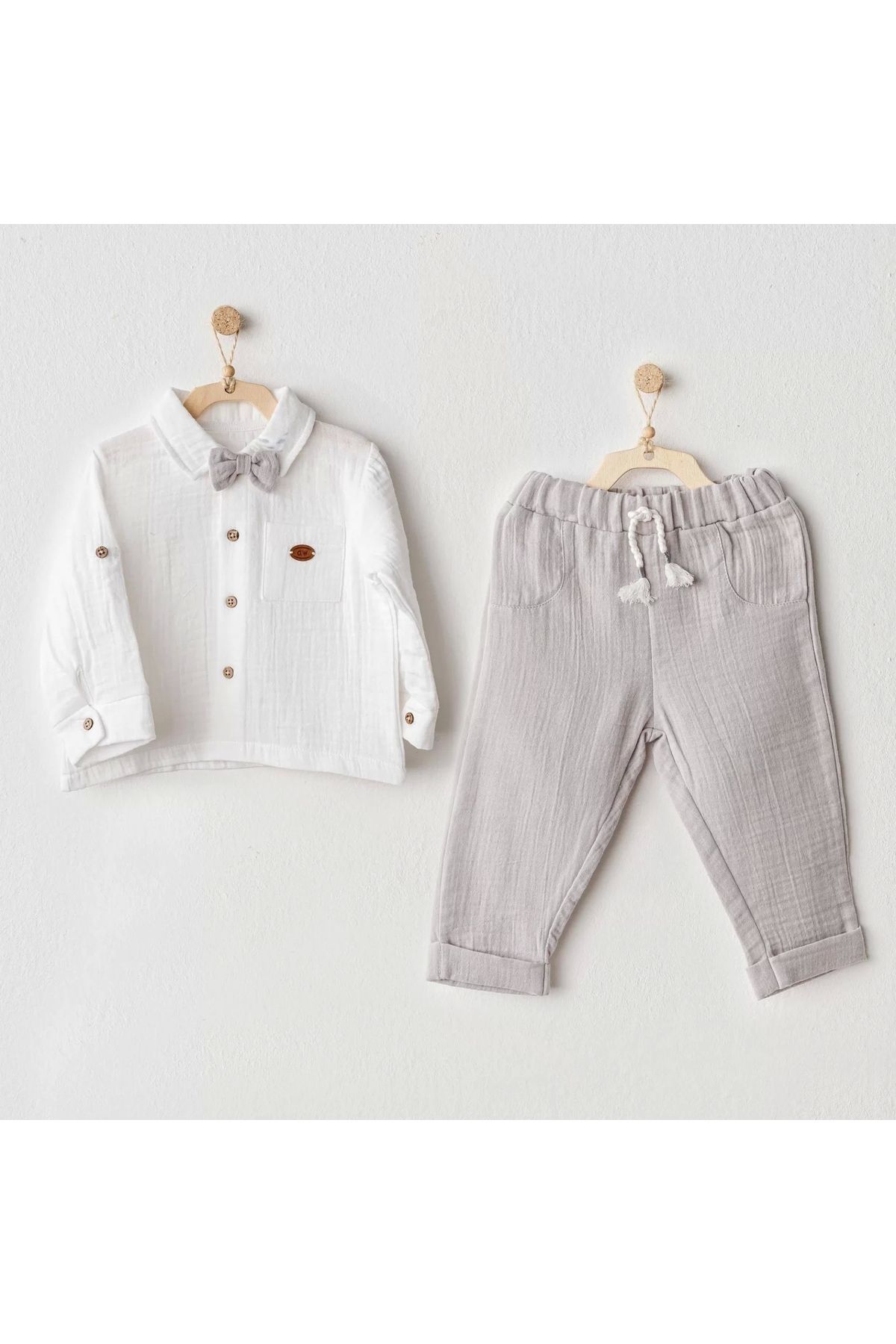 little stars Ac25622 Ocean İs My Happy Place 2'li Takım Grey