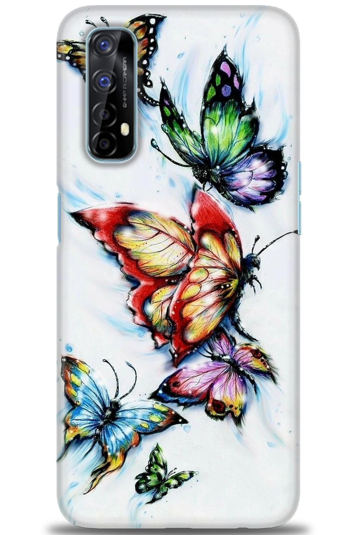 realme 7 İle Uyumlu HD Baskılı Desenli Silikon Kılıf - 525