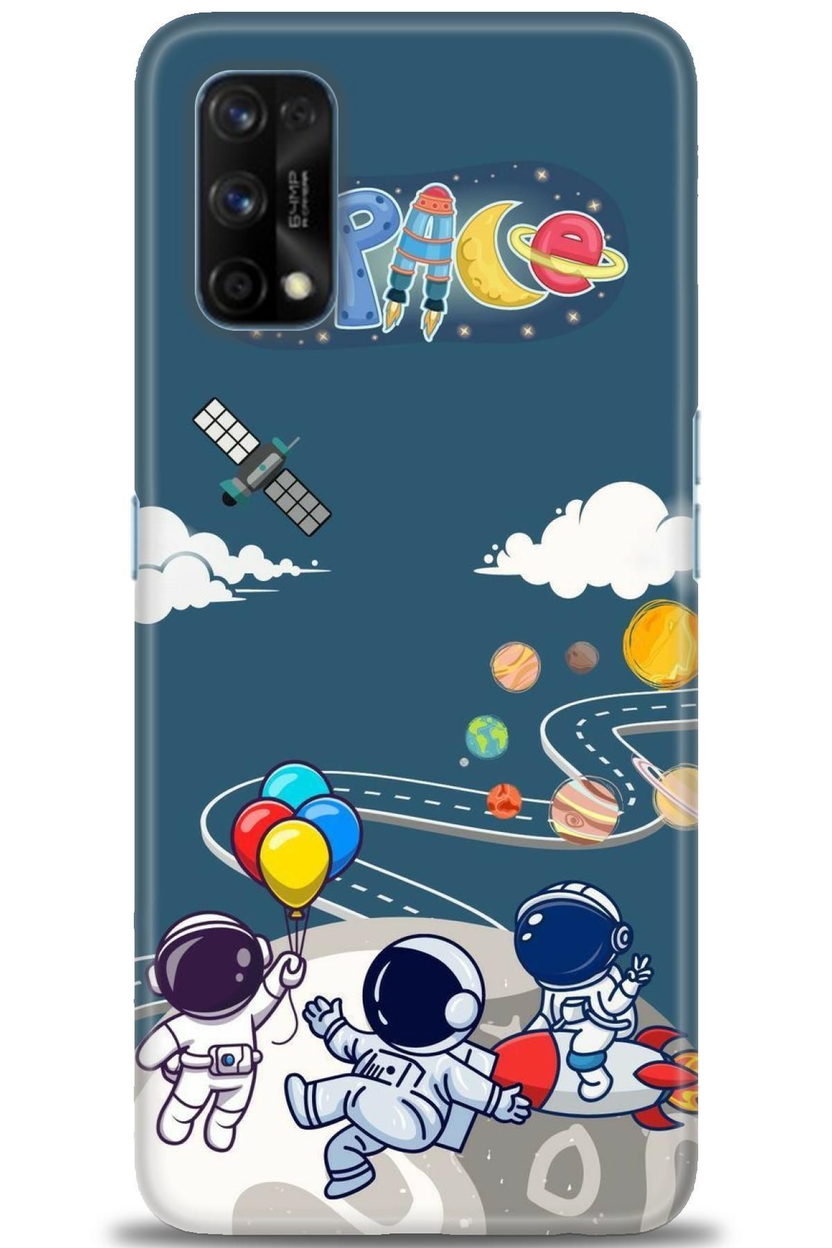 realme 7 Pro İle Uyumlu HD Baskılı Desenli Silikon Kılıf - 298