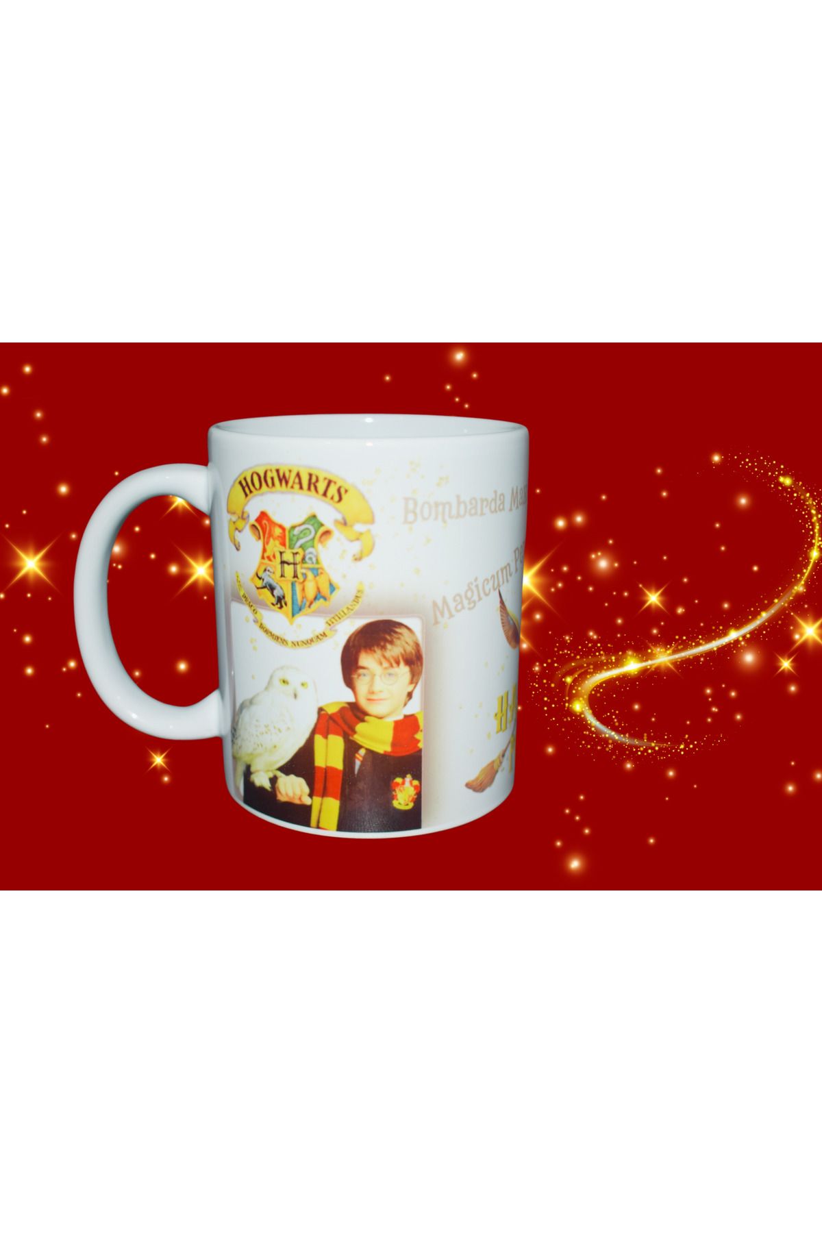 Kupa Harry Potter Özel Tasarım Hogwarts Hedwig Hediyelik Kupa Bardak