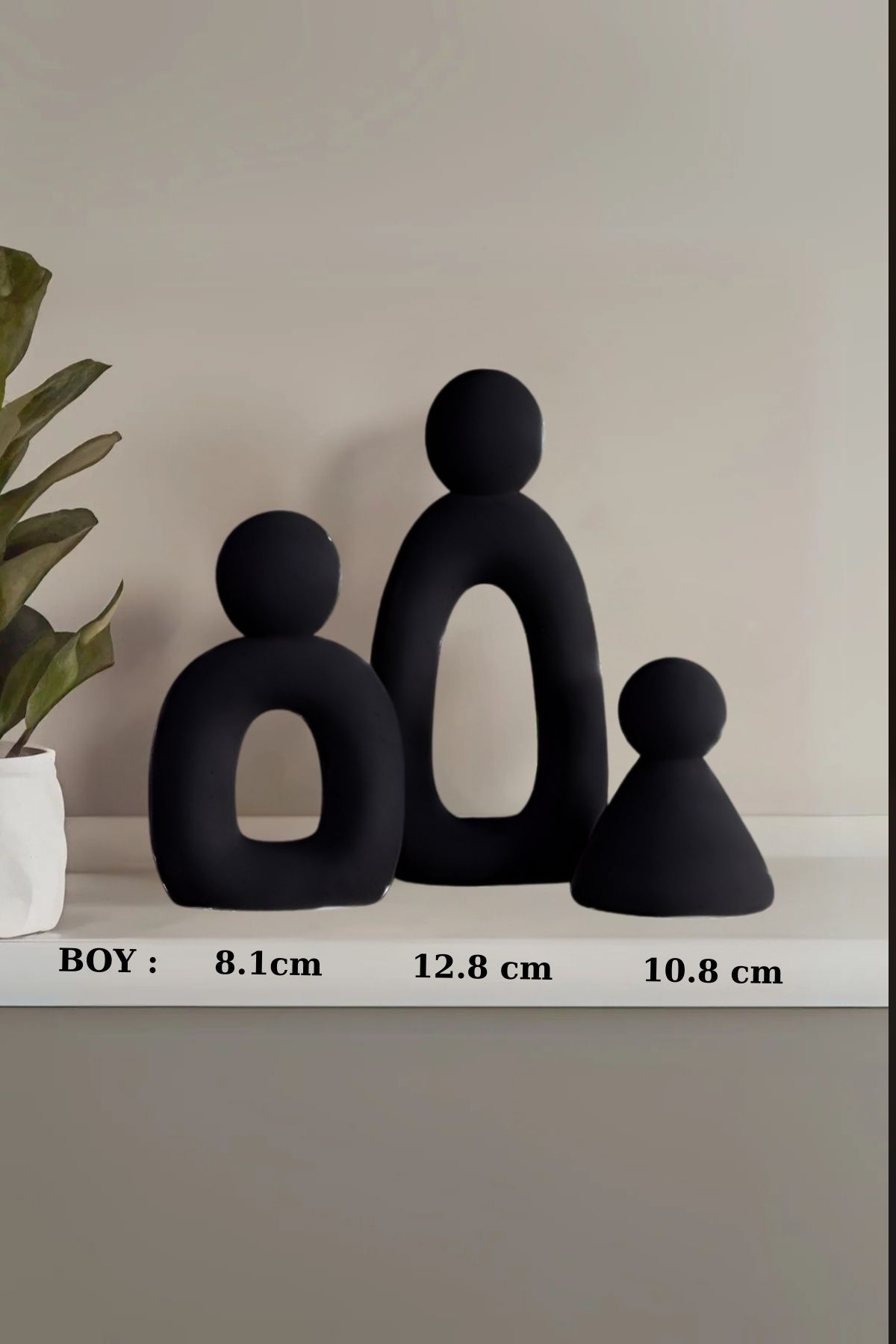 rufhomedesign DEKORATİF SOYUT DÜŞÜNEN AİLE MASA SÜSÜ