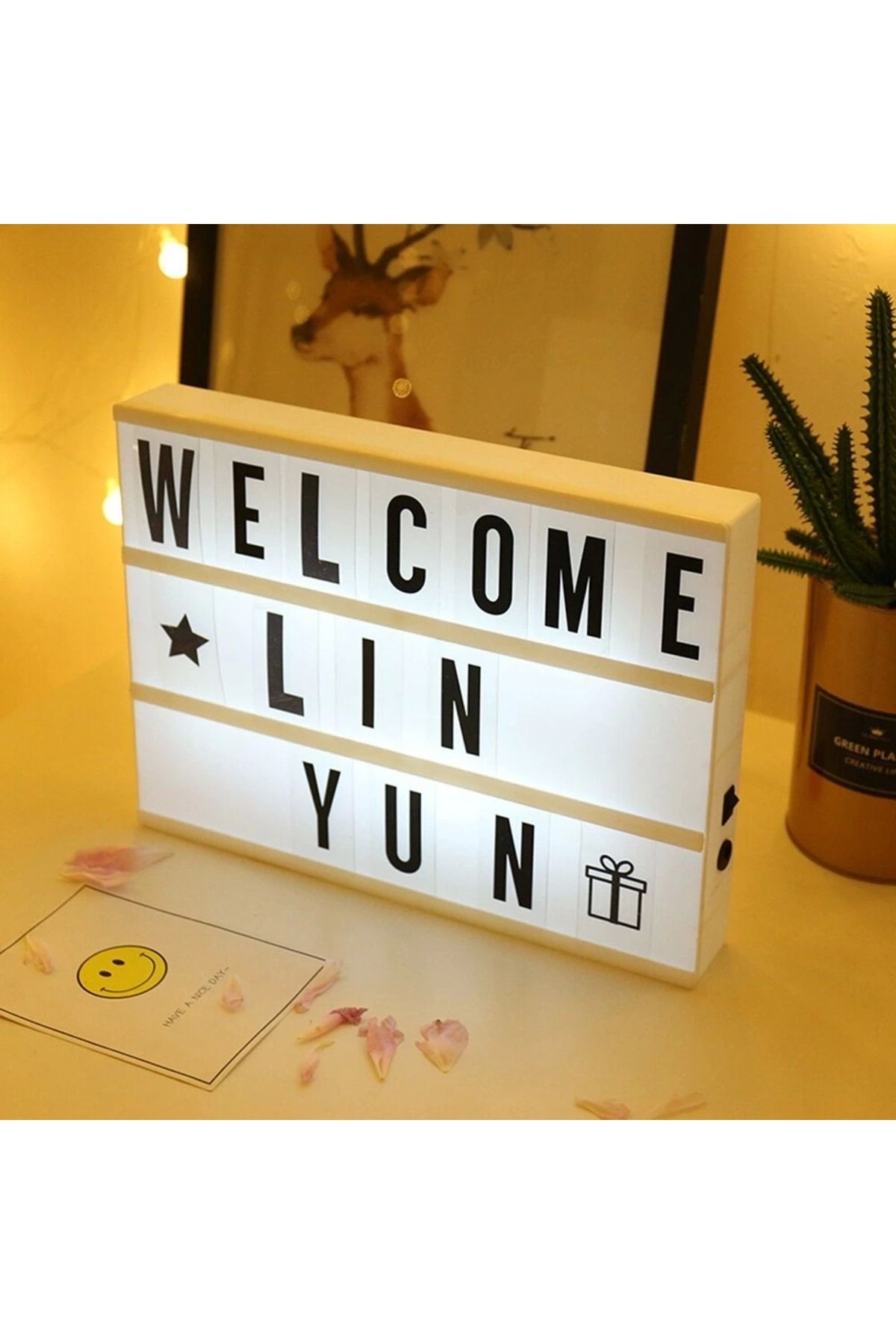YNT İthalat A5 Led Işıklı Yazı Panosu Lightbox