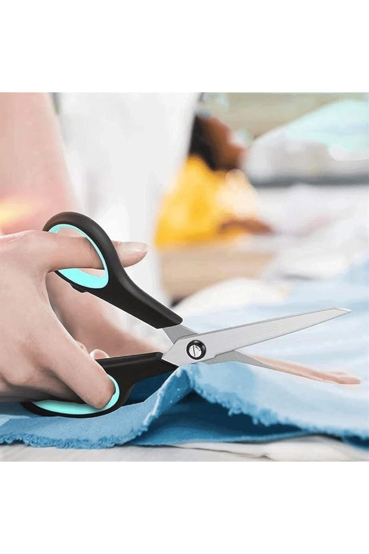 Goishtrie-Stainless Steel Scissors Set - Ultra Sharp, Durable, Lightweight, Non-slip Handle (PACK OF 3) 6