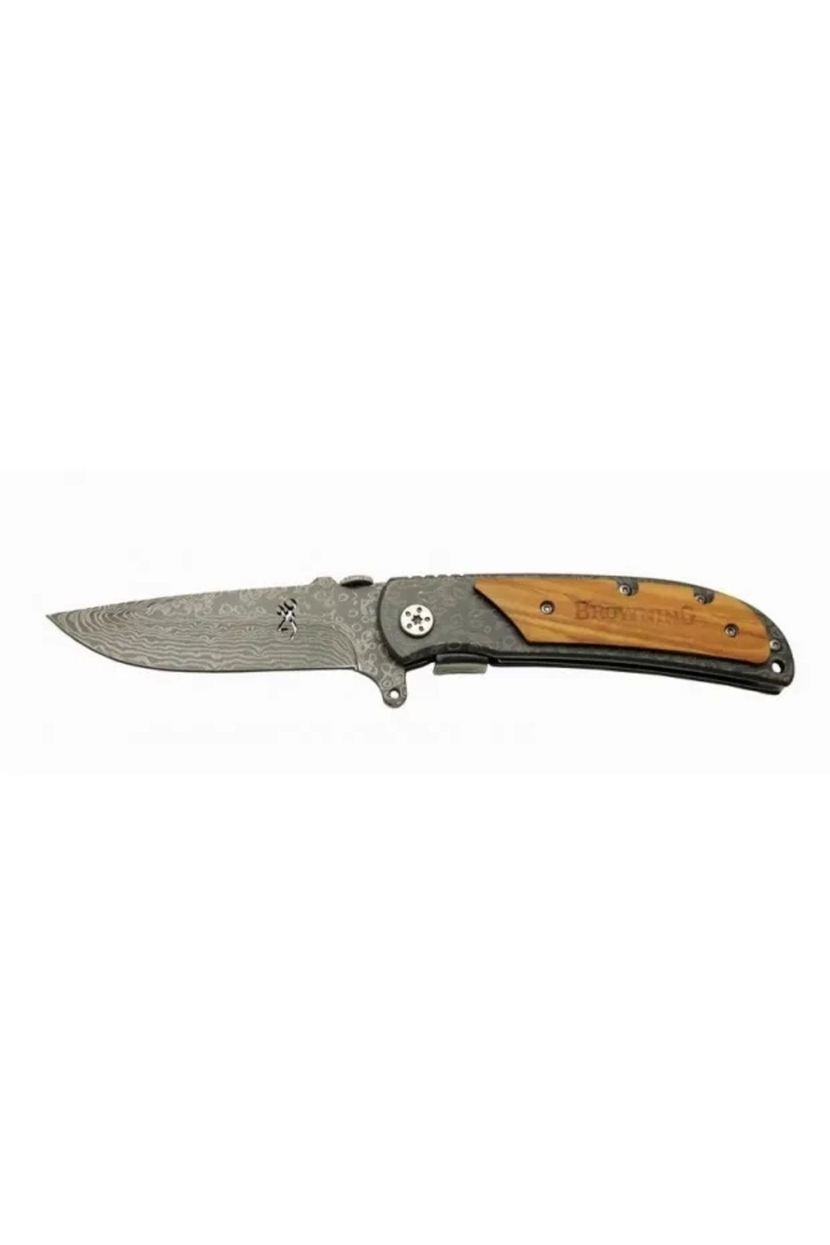 YNT İthalat 338b Çakı Damascus 21.5 Cm Manuel, Kemerlikli
