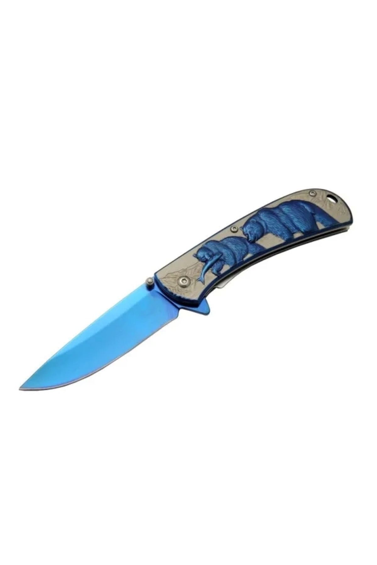 YNT İthalat Ayı Yst5953bl Çakı Mavi Çift 20 Cm
