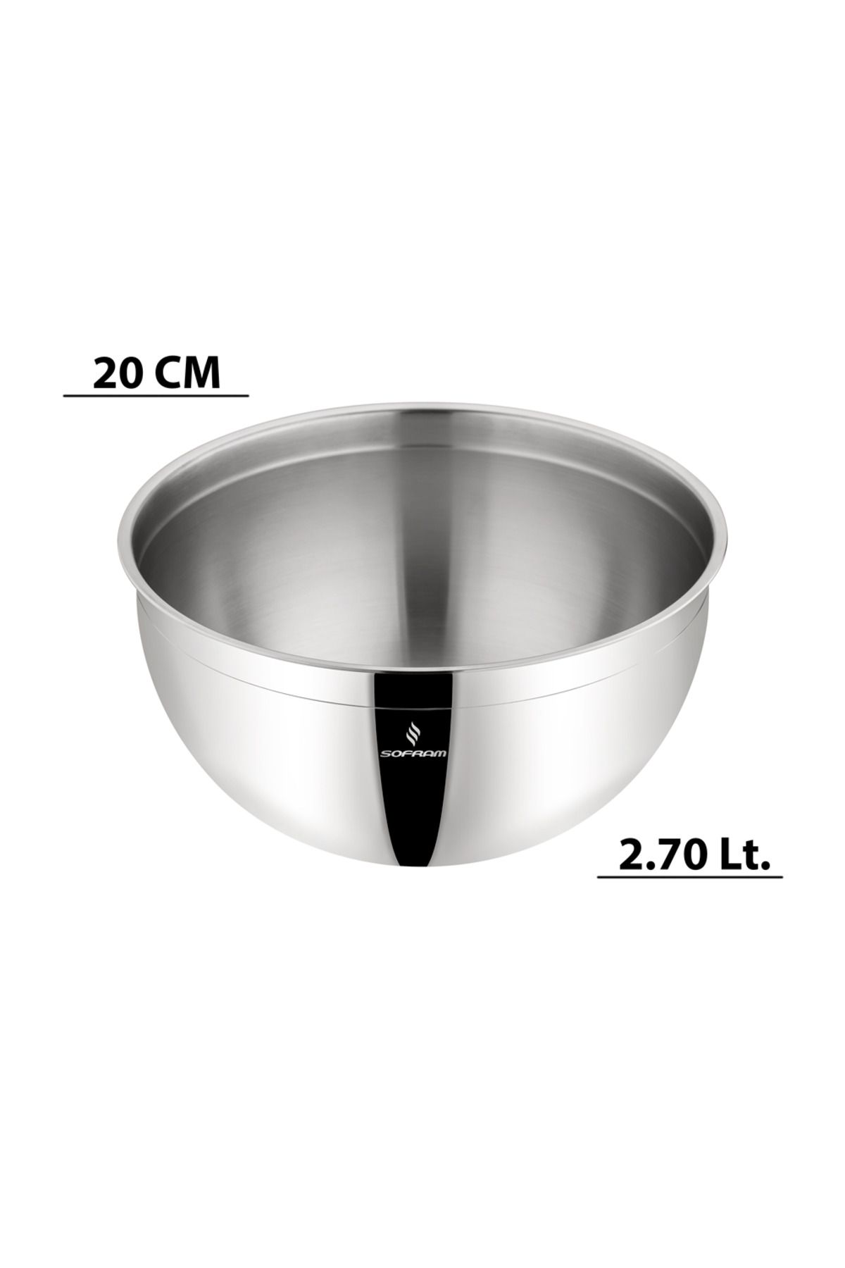 Sofram 20 cm Çelik Kase