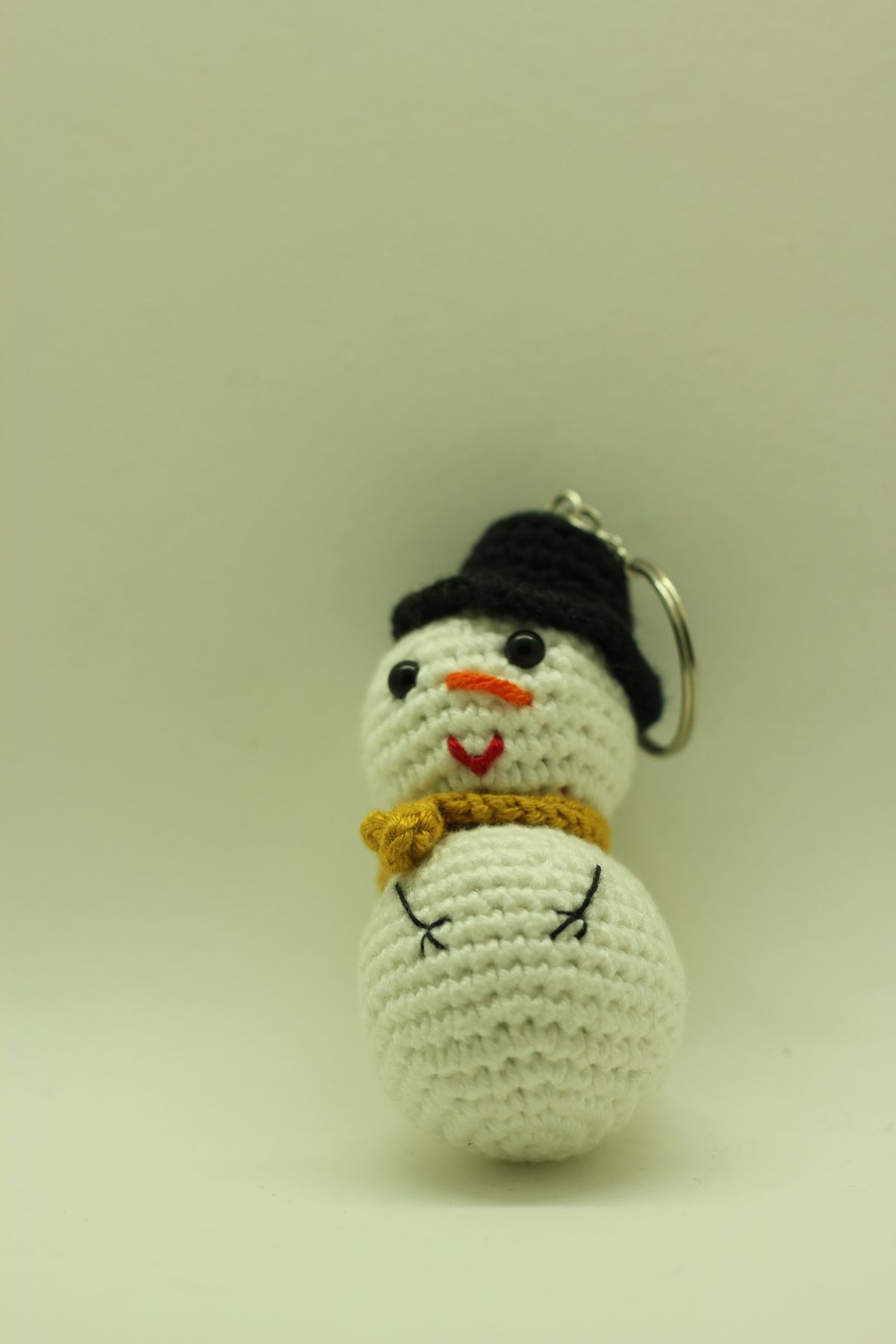 Atlas Global Amigurumi El Yapımı Kardan Adam Anahtarlık